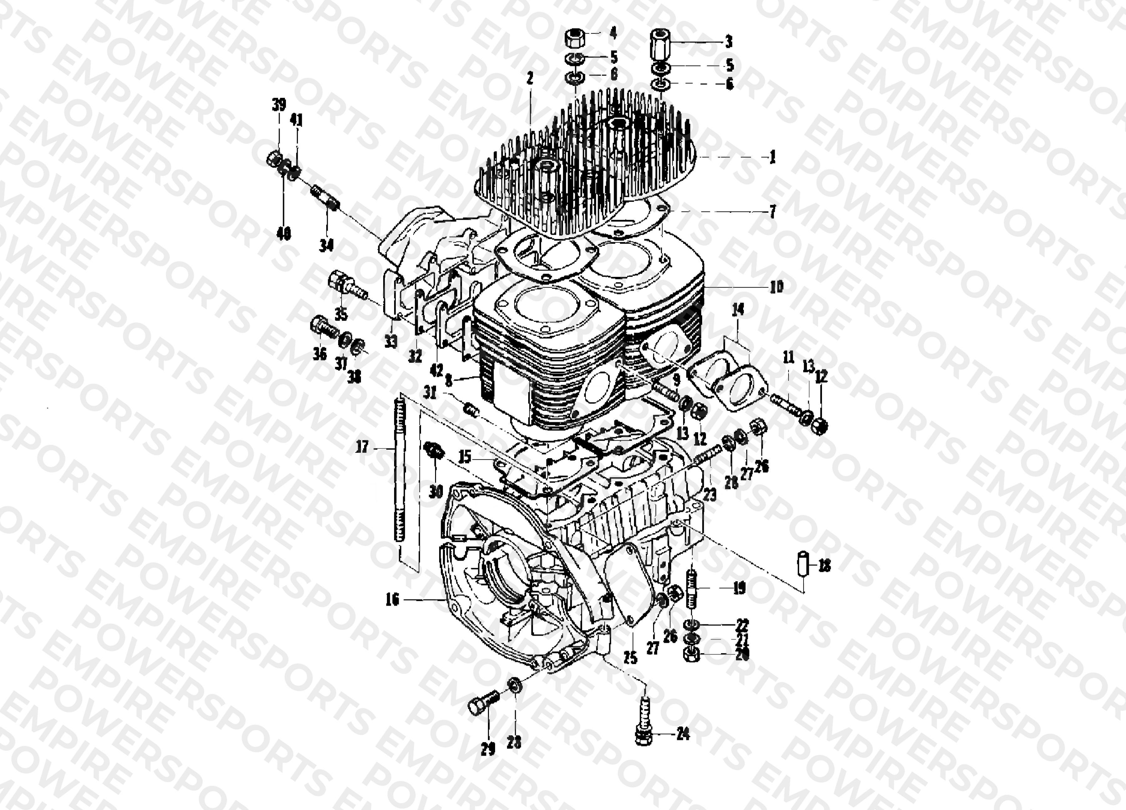 CRANKCASE AND CYLINDER