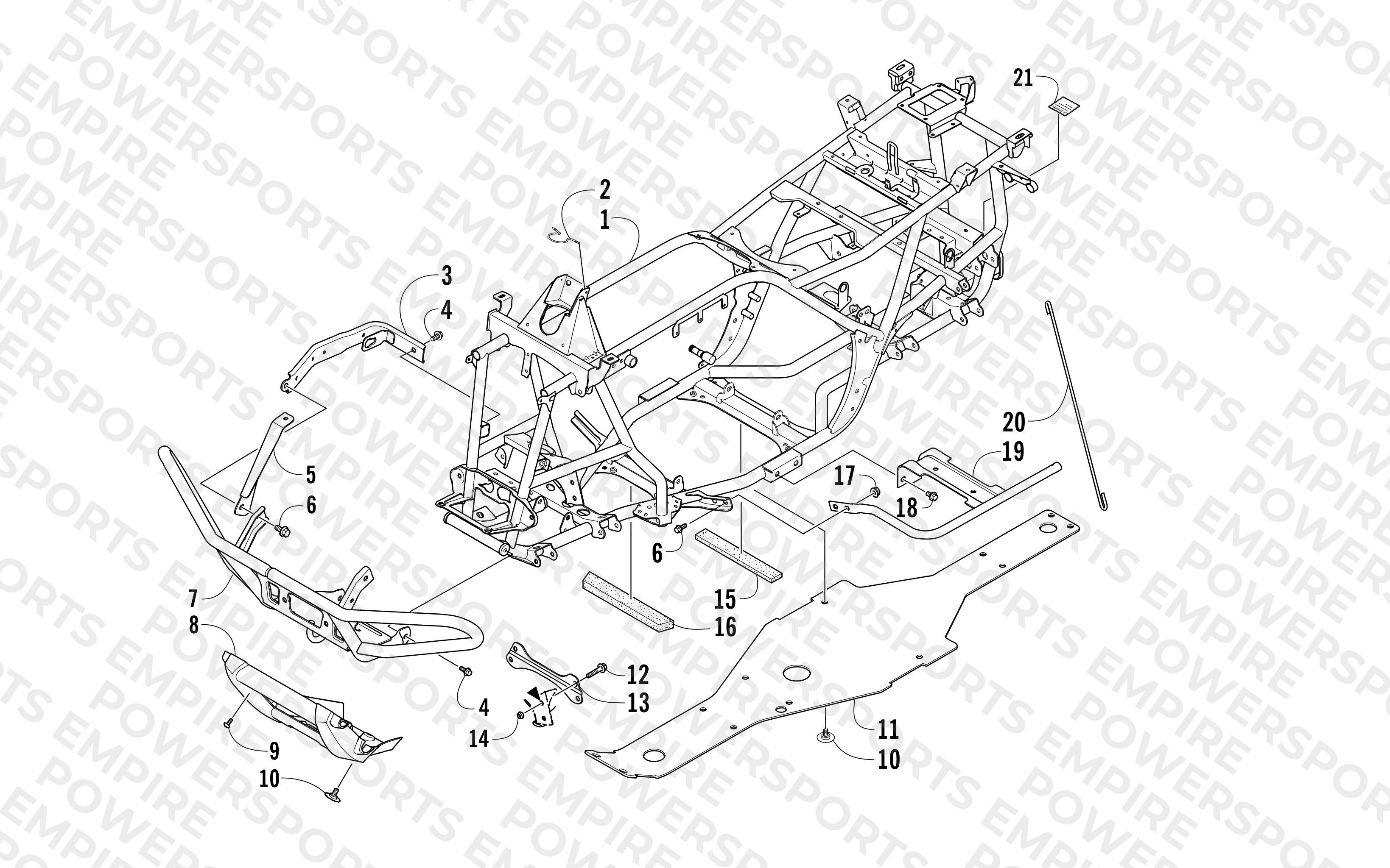 FRAME AND RELATED PARTS