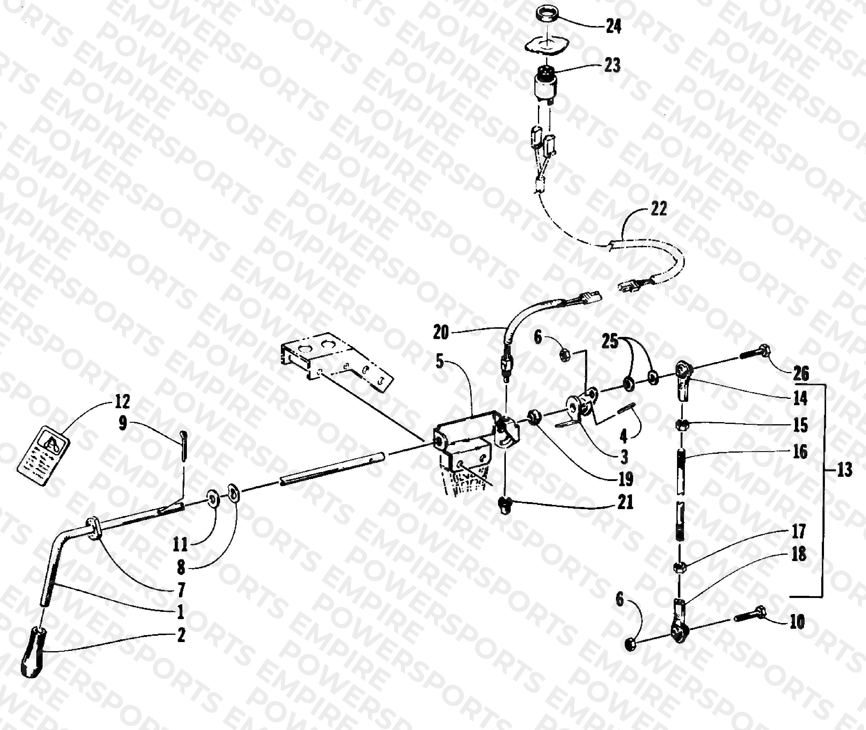 REVERSE SHIFT LEVER ASSEMBLY