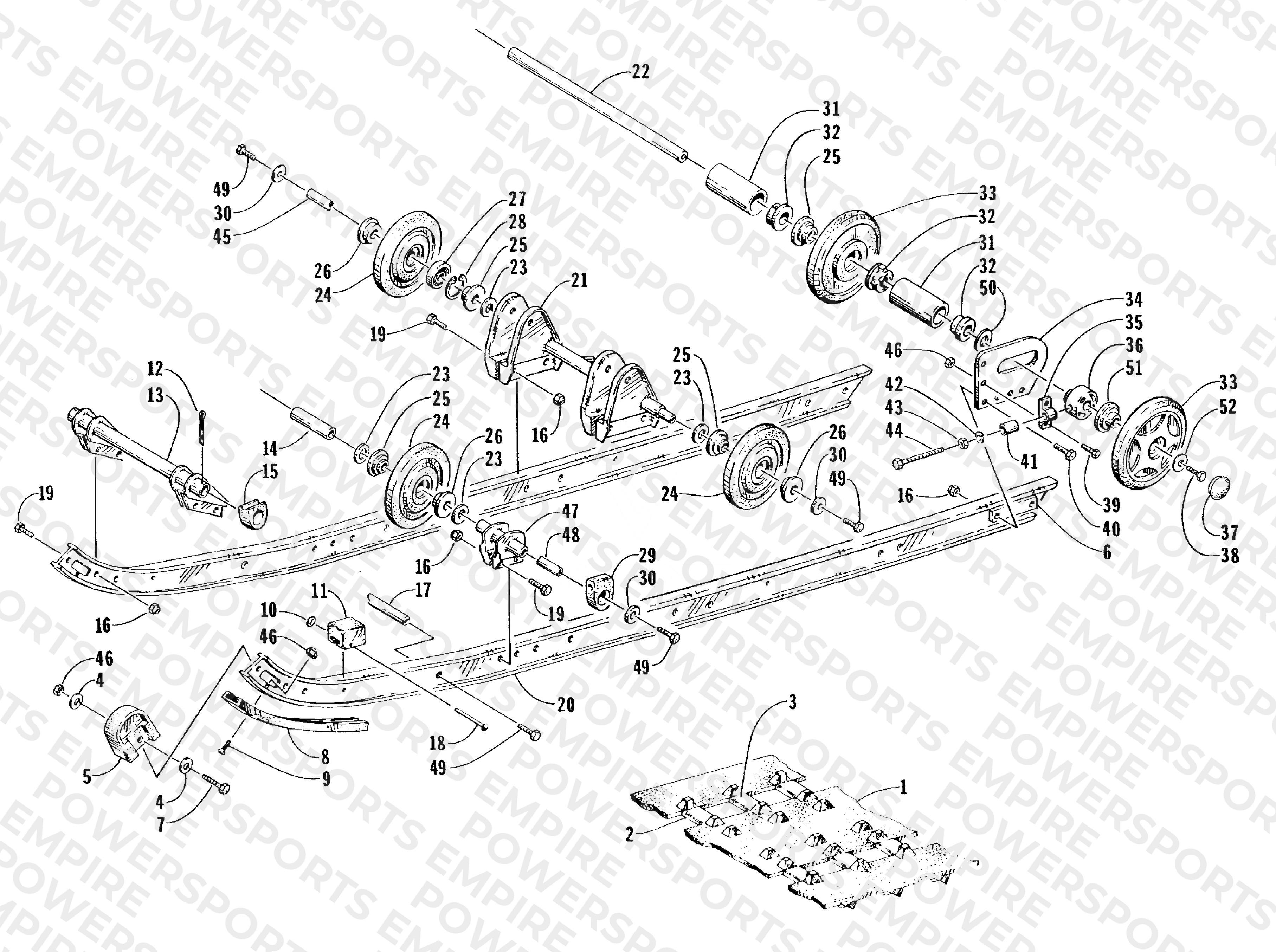SLIDE RAIL AND TRACK ASSEMBLY