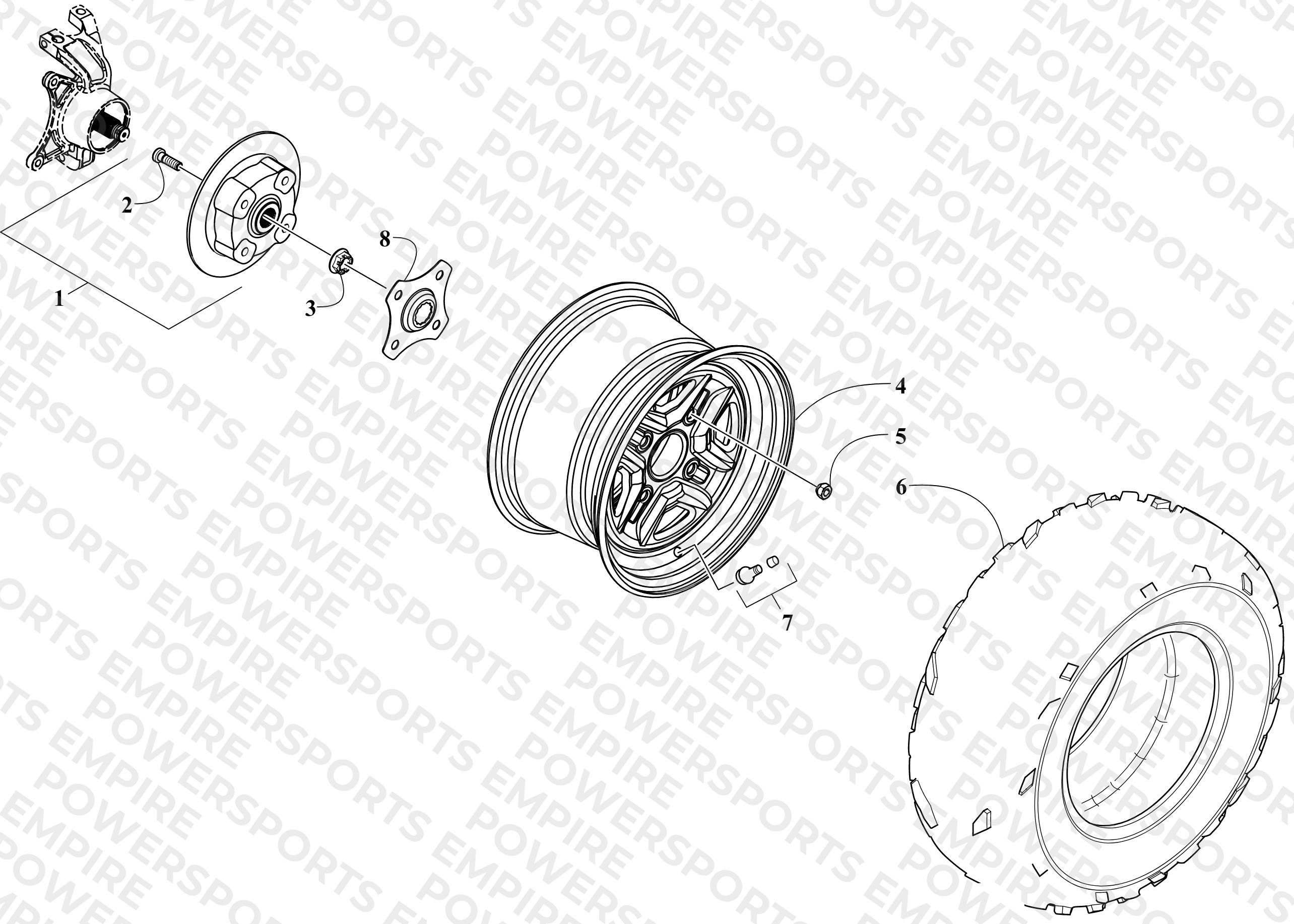 WHEEL AND TIRE ASSEMBLY