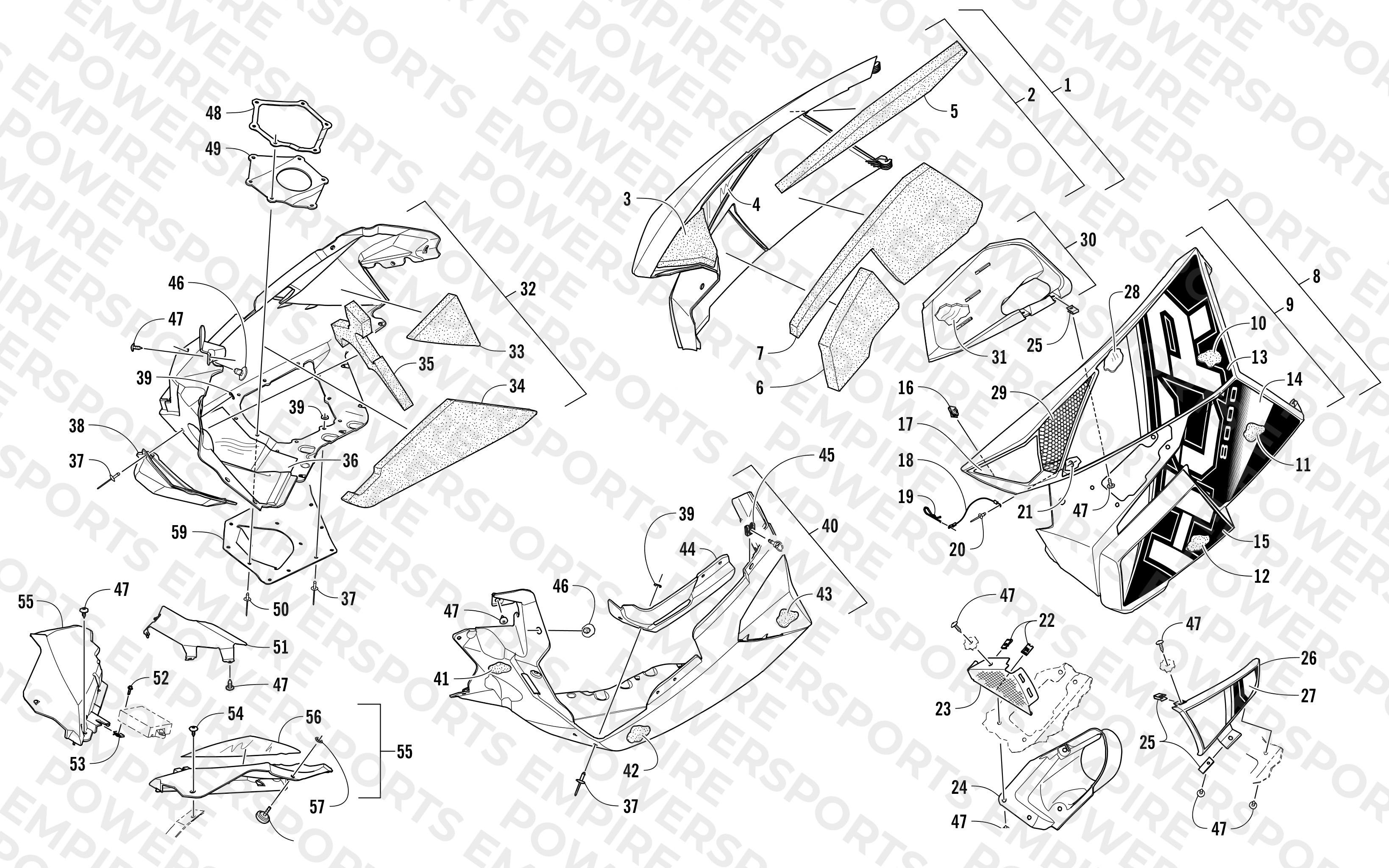 SKID PLATE AND SIDE PANEL ASSEMBLY