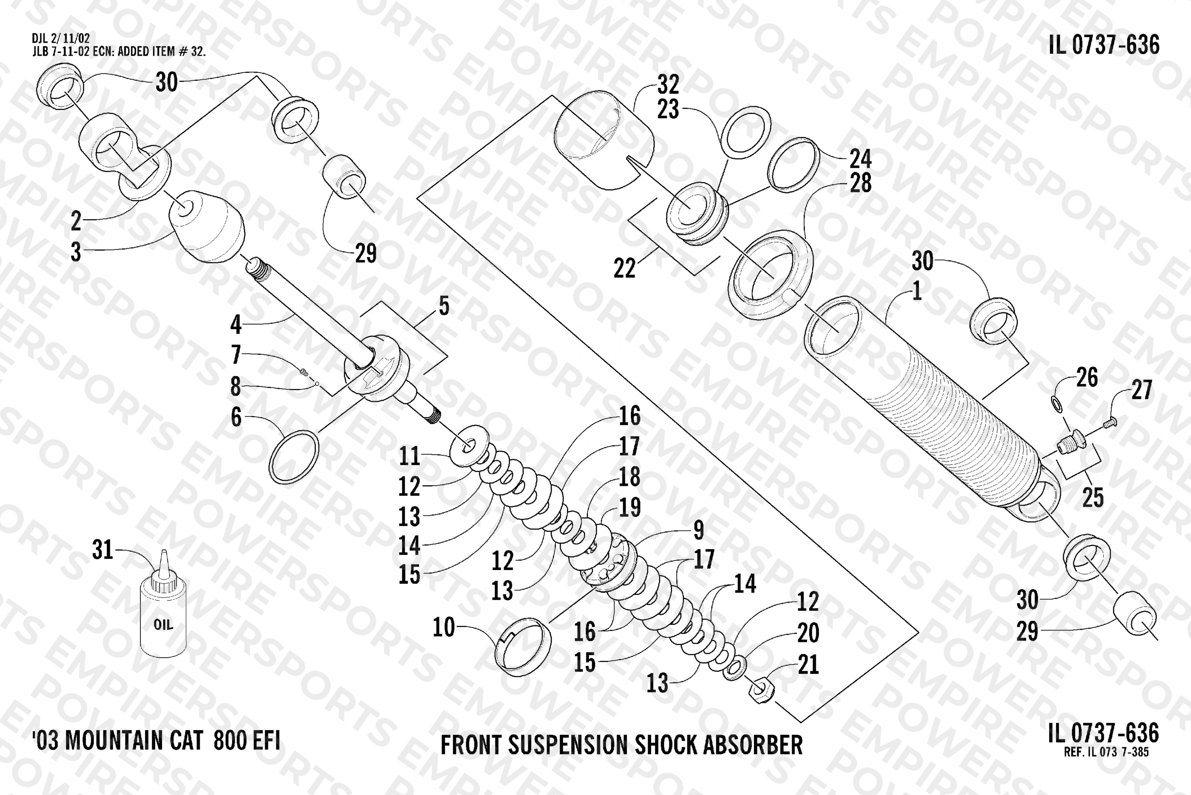 FRONT SUSPENSION SHOCK ABSORBER