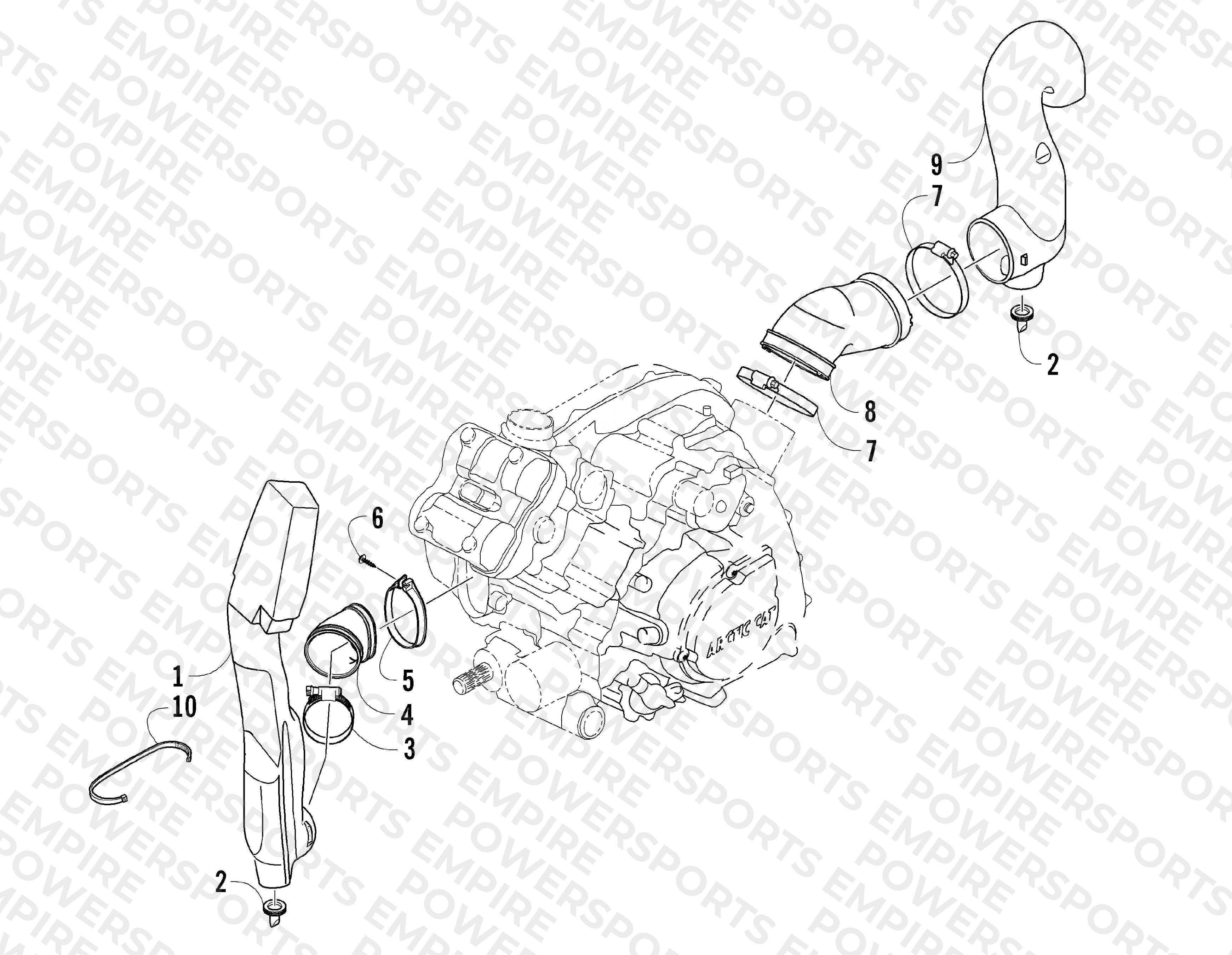 CASE/BELT COOLING ASSEMBLY