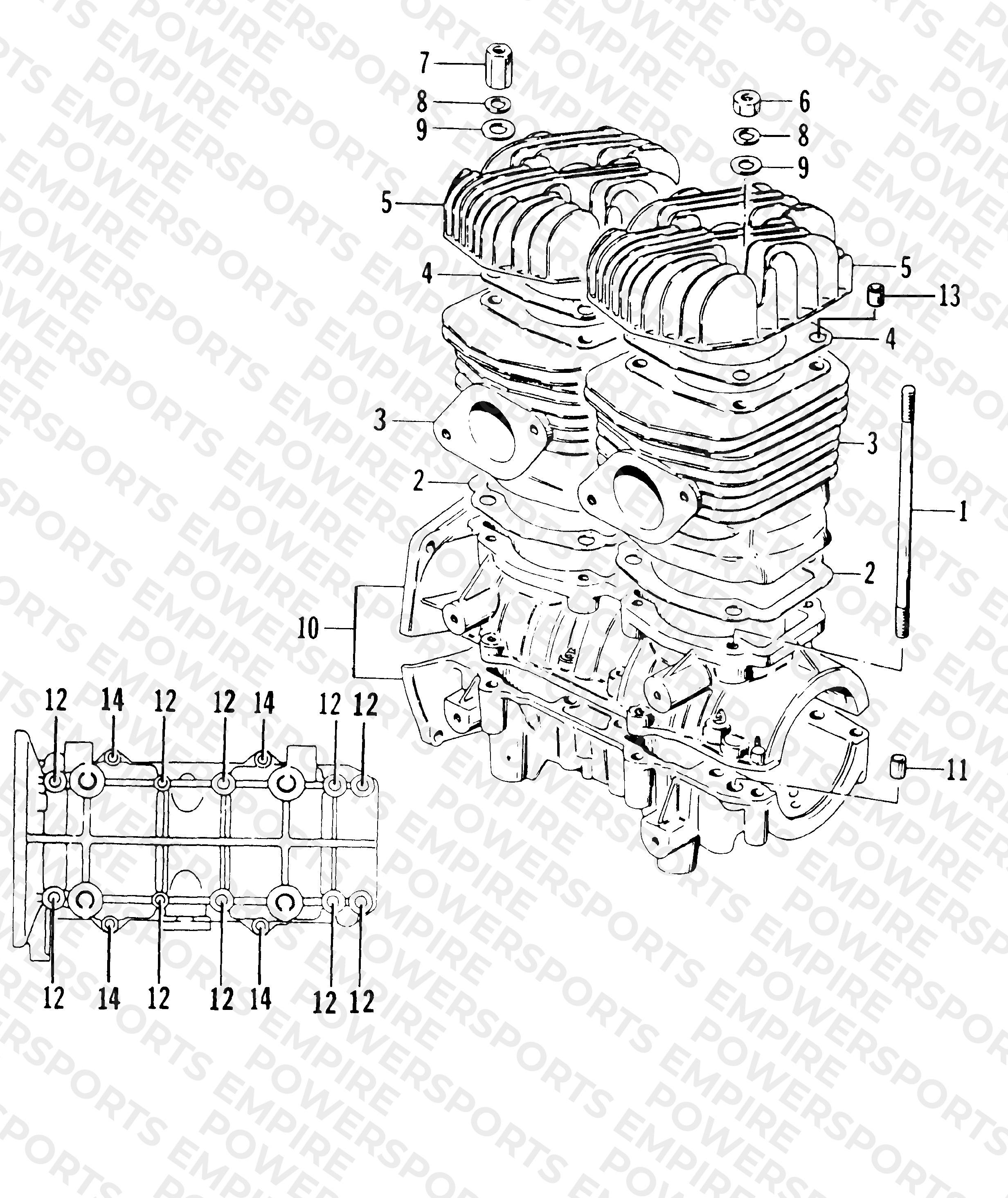 CRANKCASE AND CYLINDER