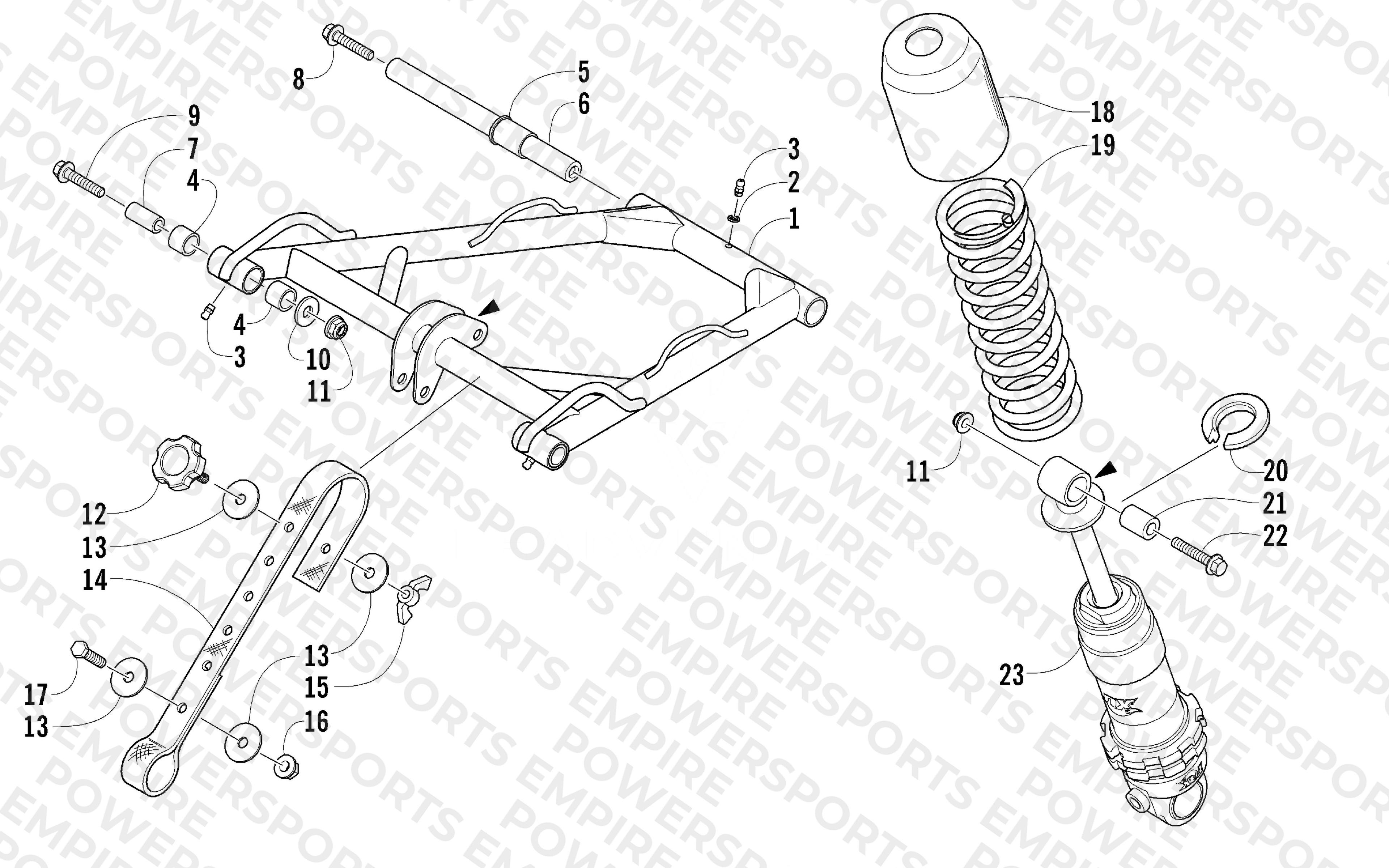 REAR SUSPENSION FRONT ARM ASSEMBLY