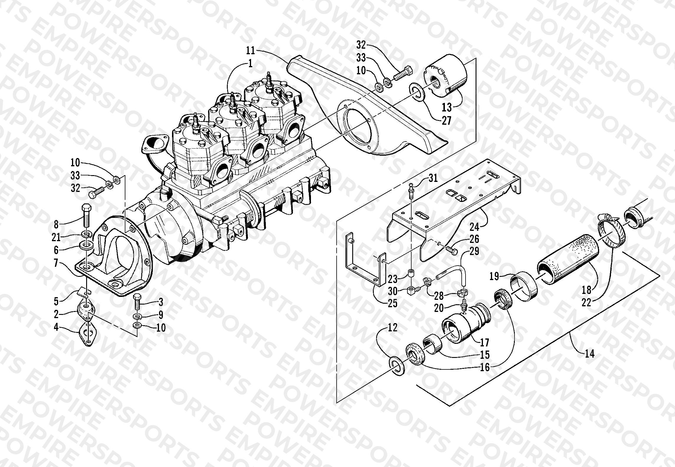 ENGINE AND RELATED ASSEMBLY