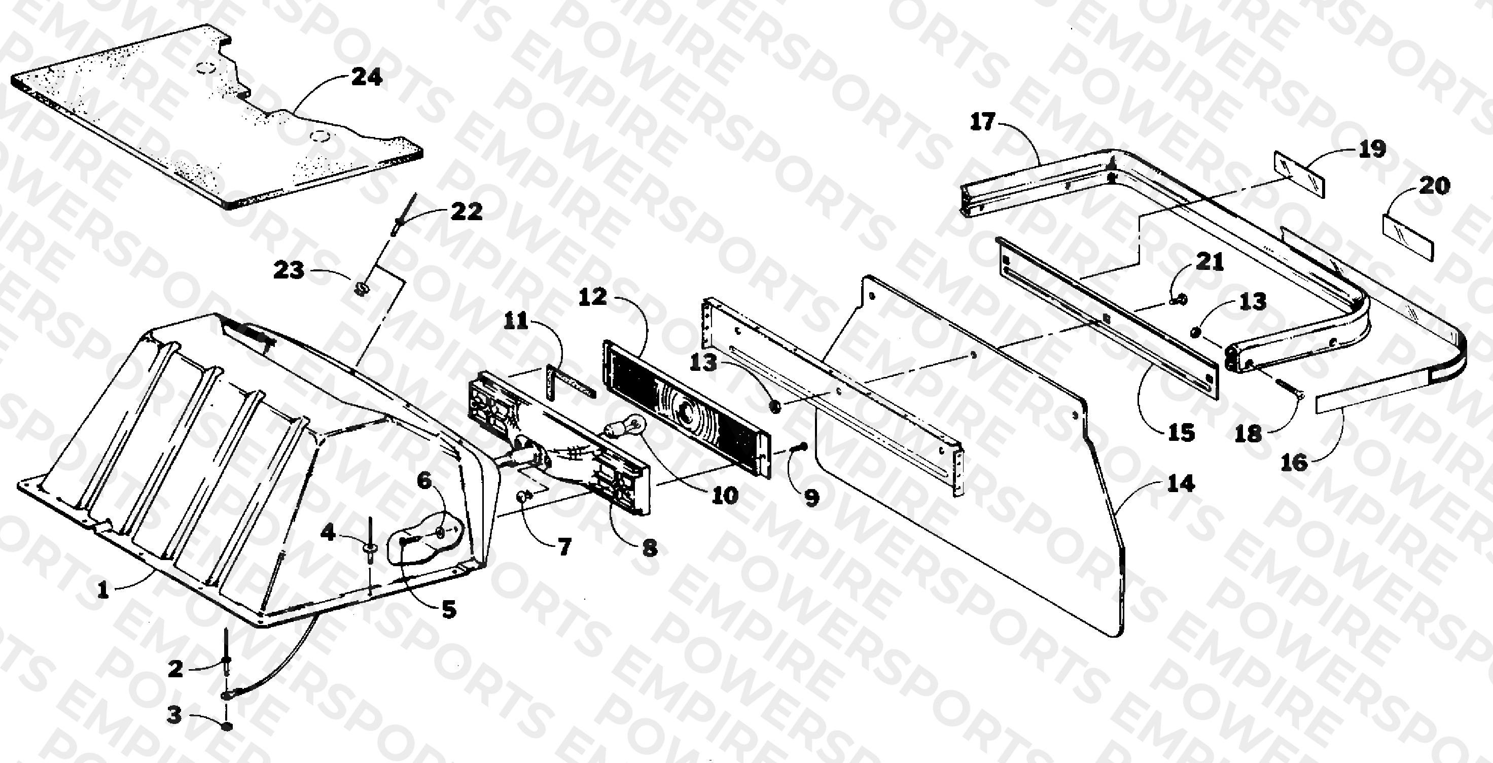 TOOLBOX, TAILLIGHT AND REAR BUMPER
