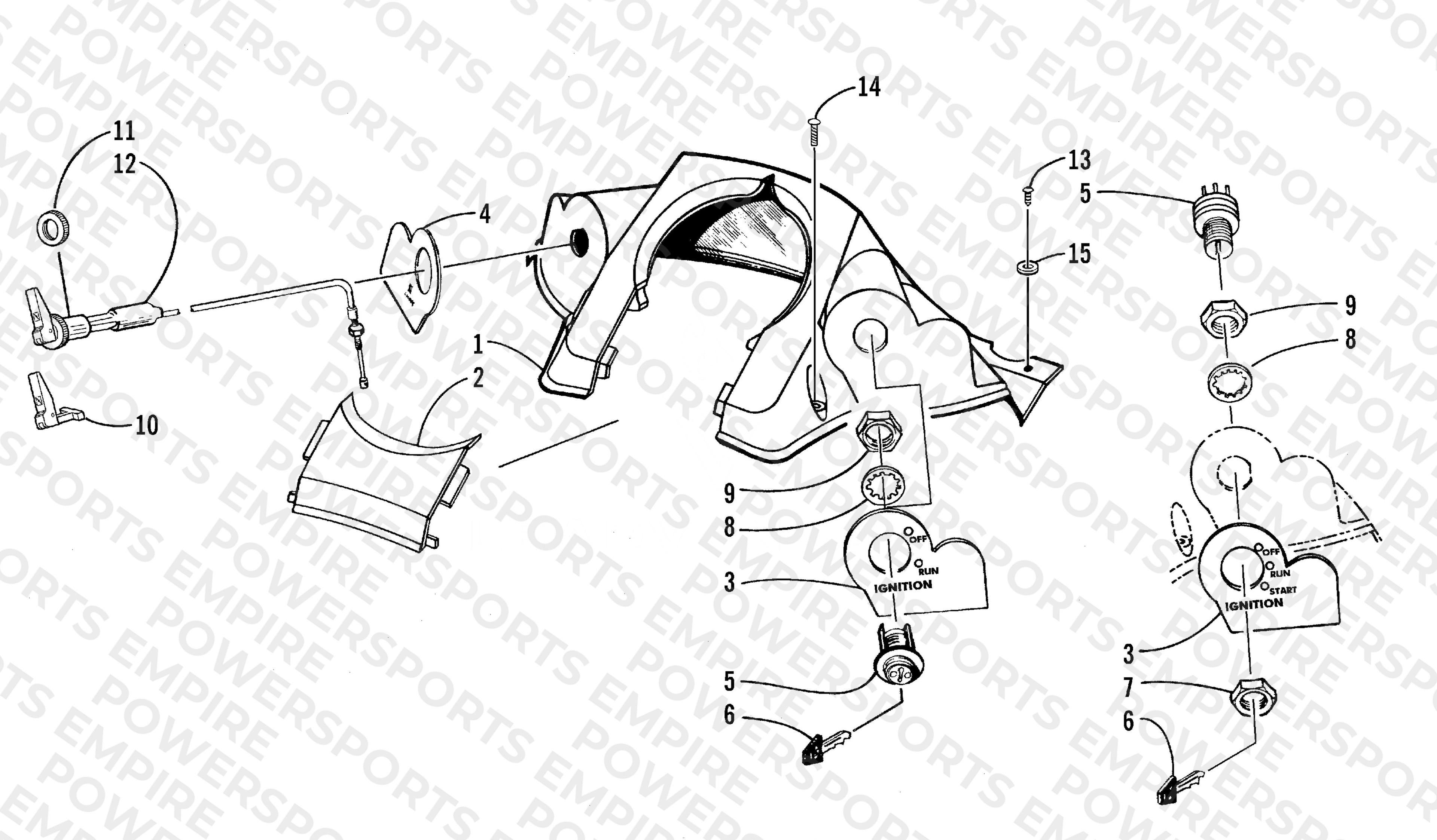 CONSOLE AND SWITCH ASSEMBLY