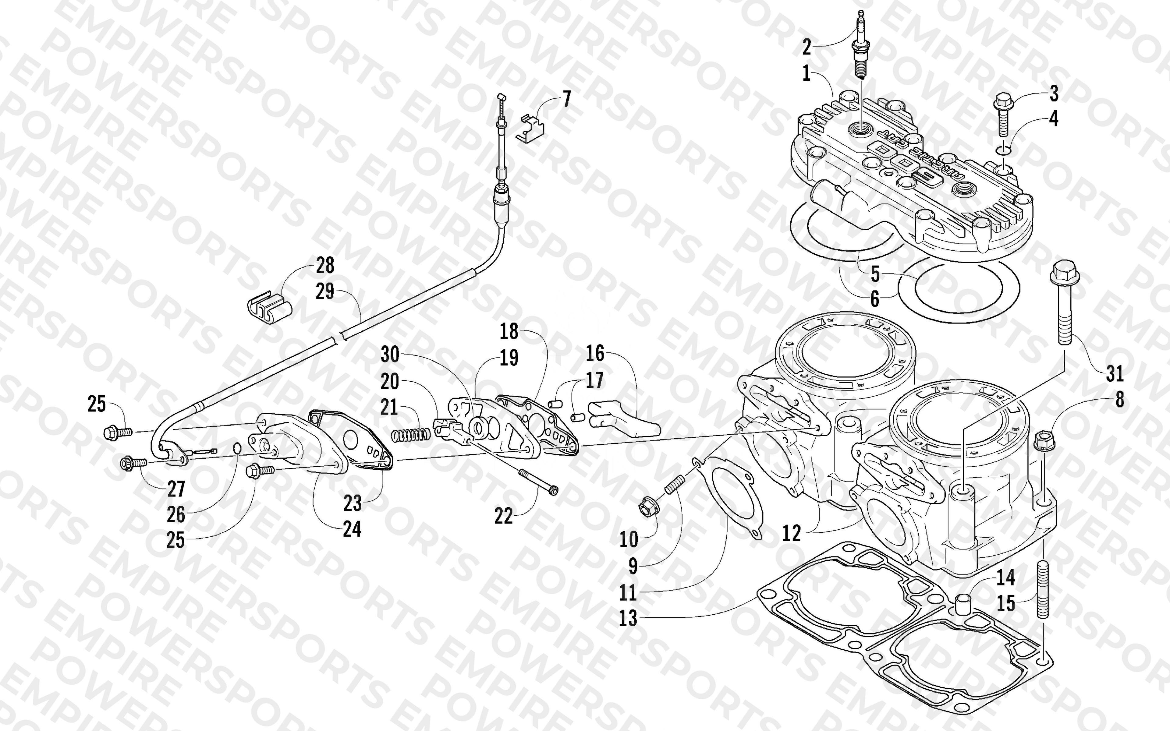 CYLINDER AND HEAD ASSEMBLY
