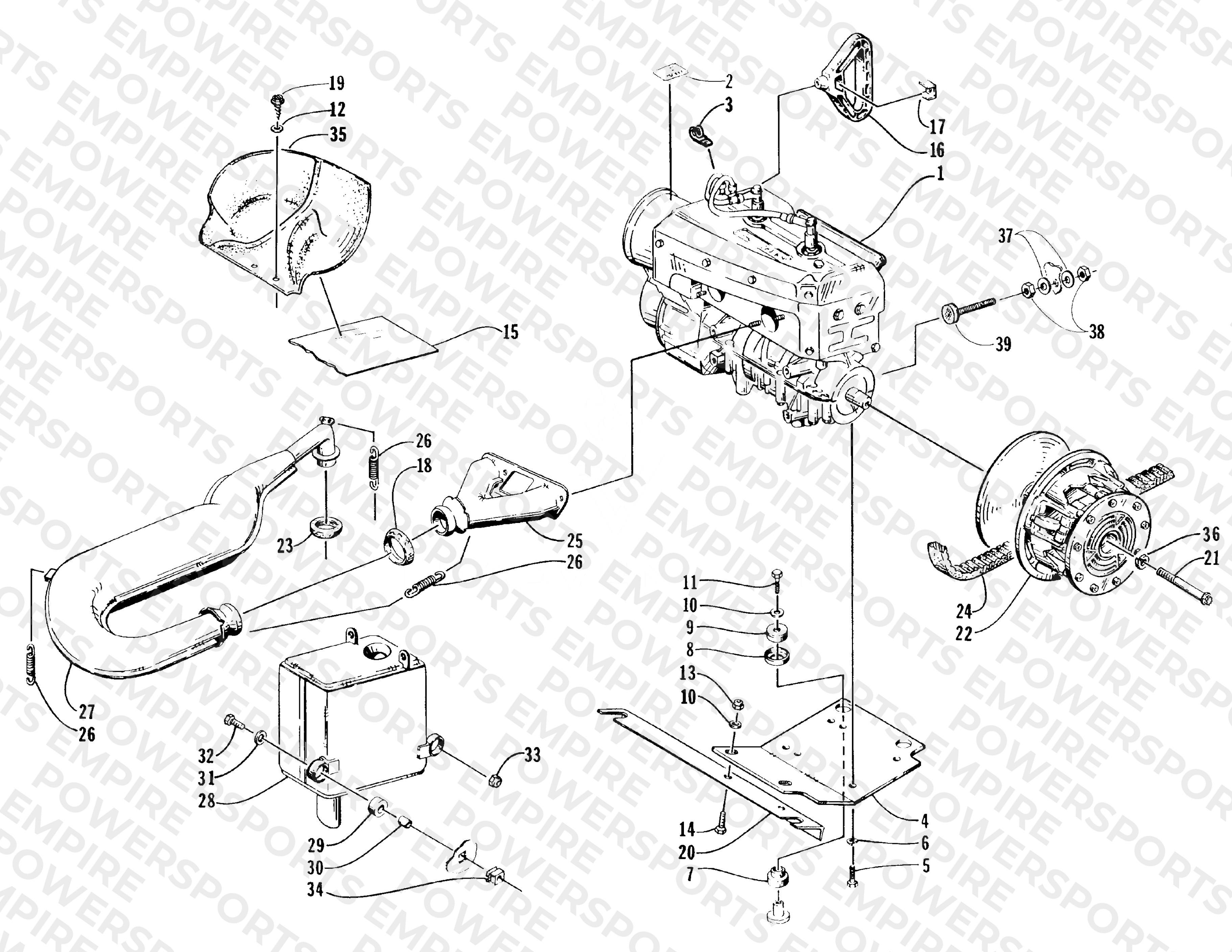 ENGINE AND RELATED PARTS