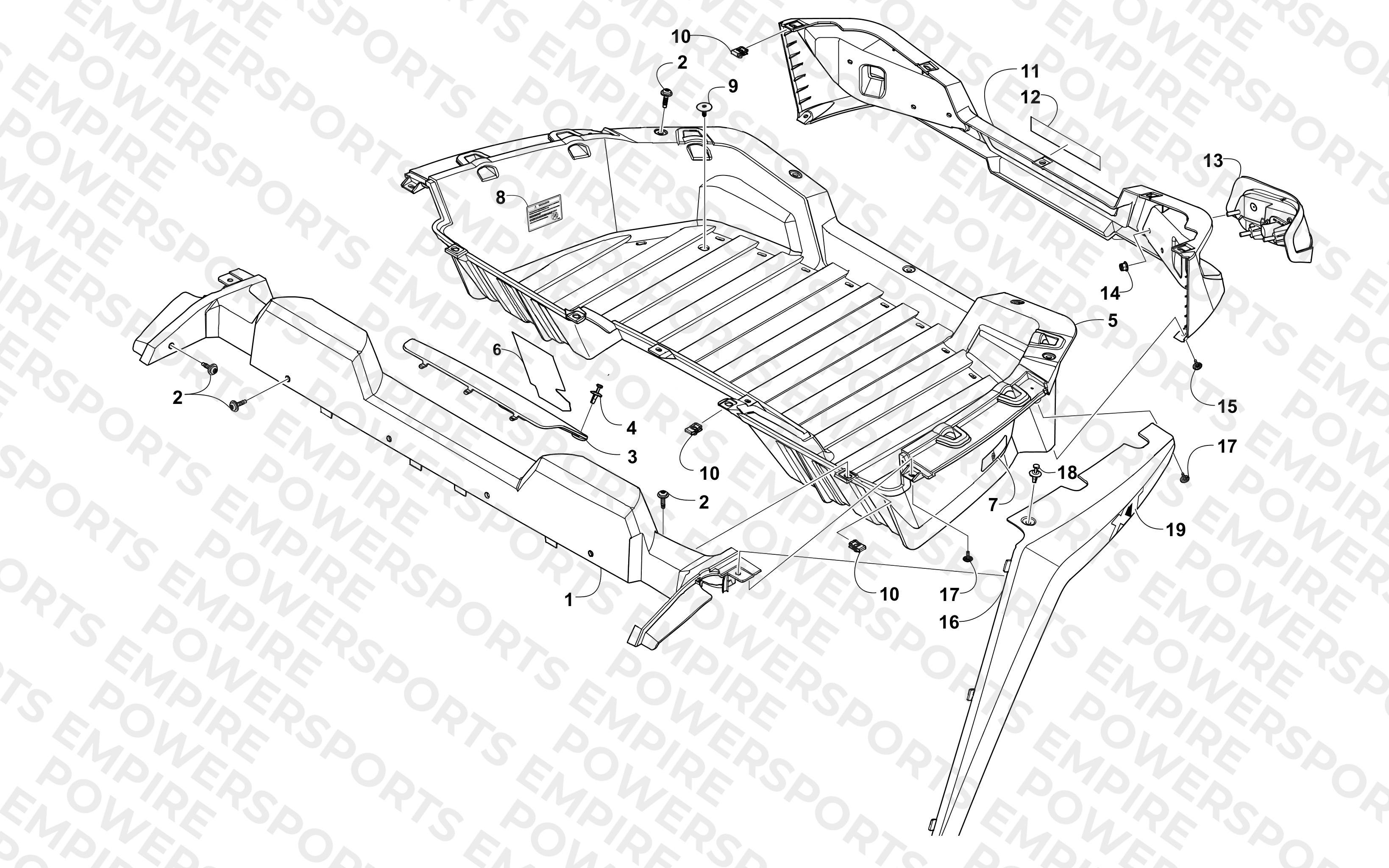 CARGO BOX AND TAILLIGHT ASSEMBLY