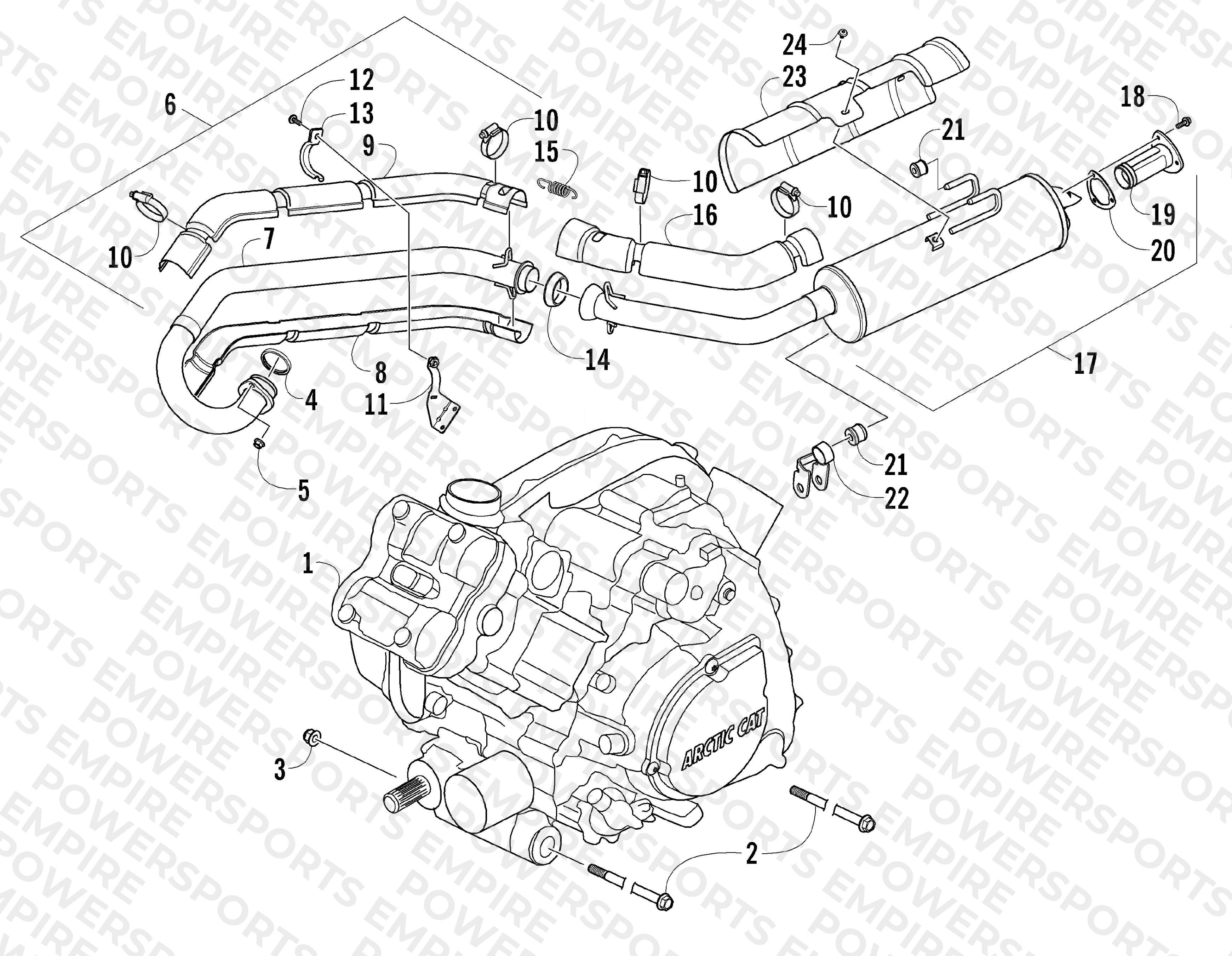 ENGINE AND EXHAUST