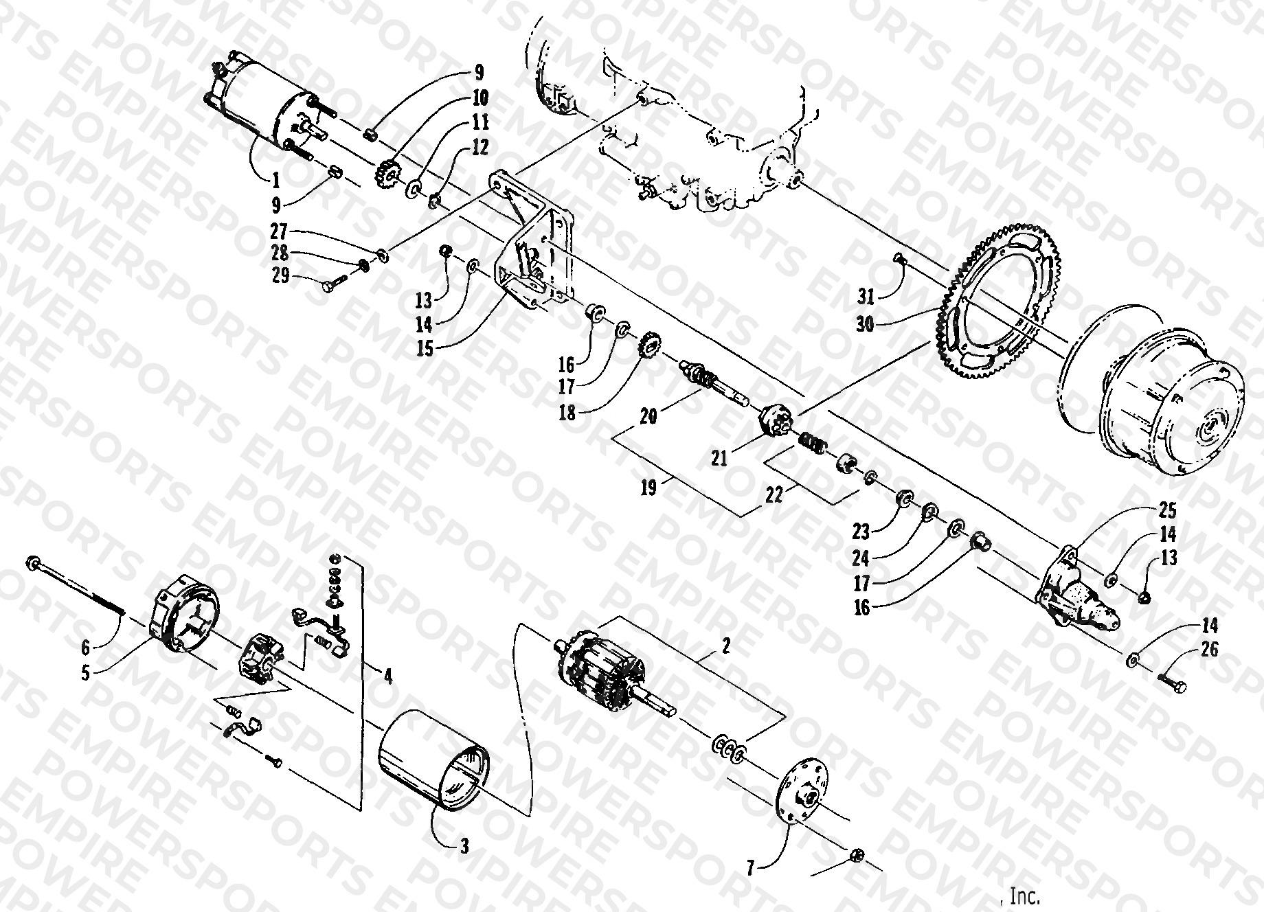 ELECTRIC START - STARTER MOTOR