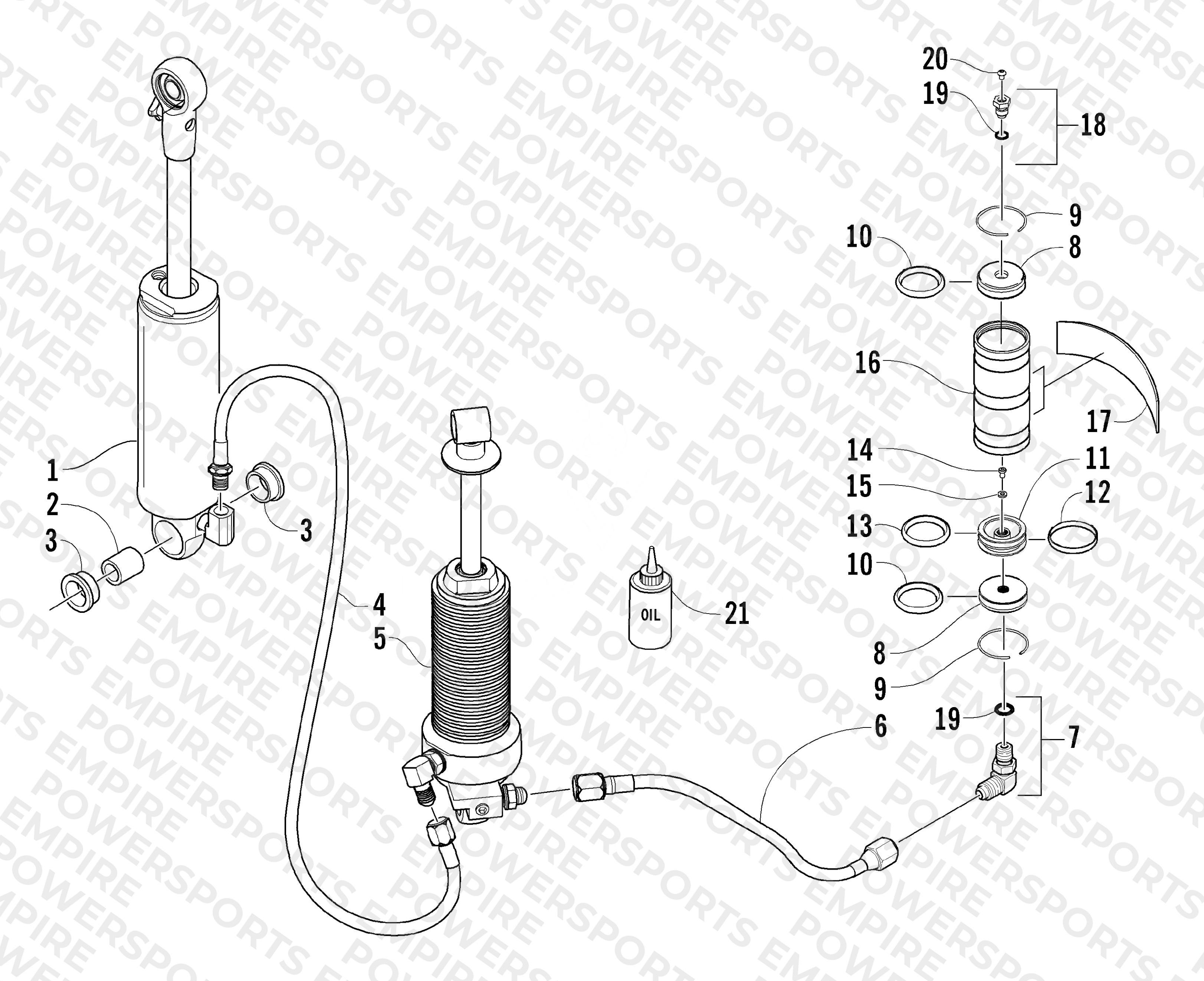 REAR SUSPENSION SHOCK ABSORBER ASSEMBLY