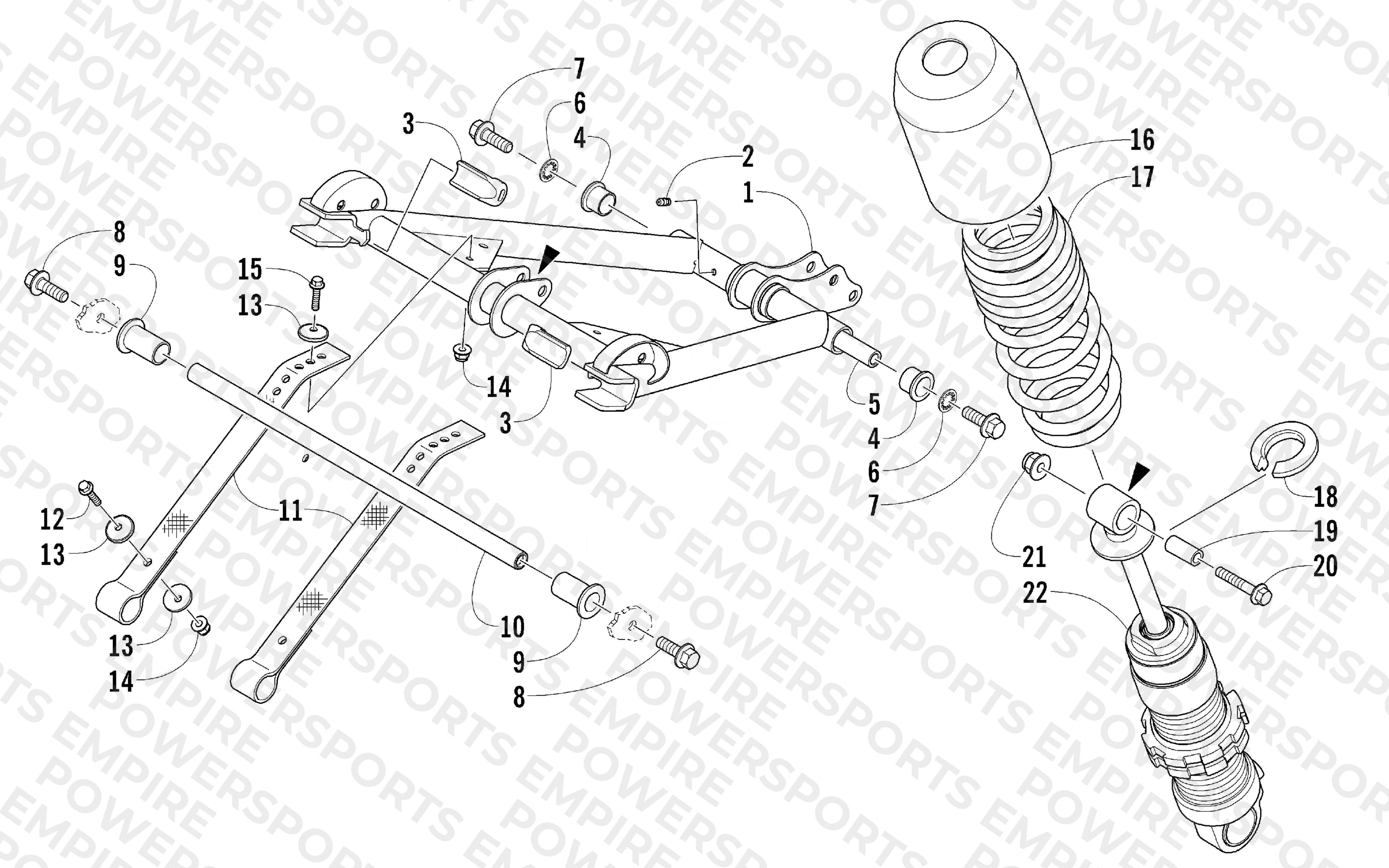 REAR SUSPENSION FRONT ARM ASSEMBLY