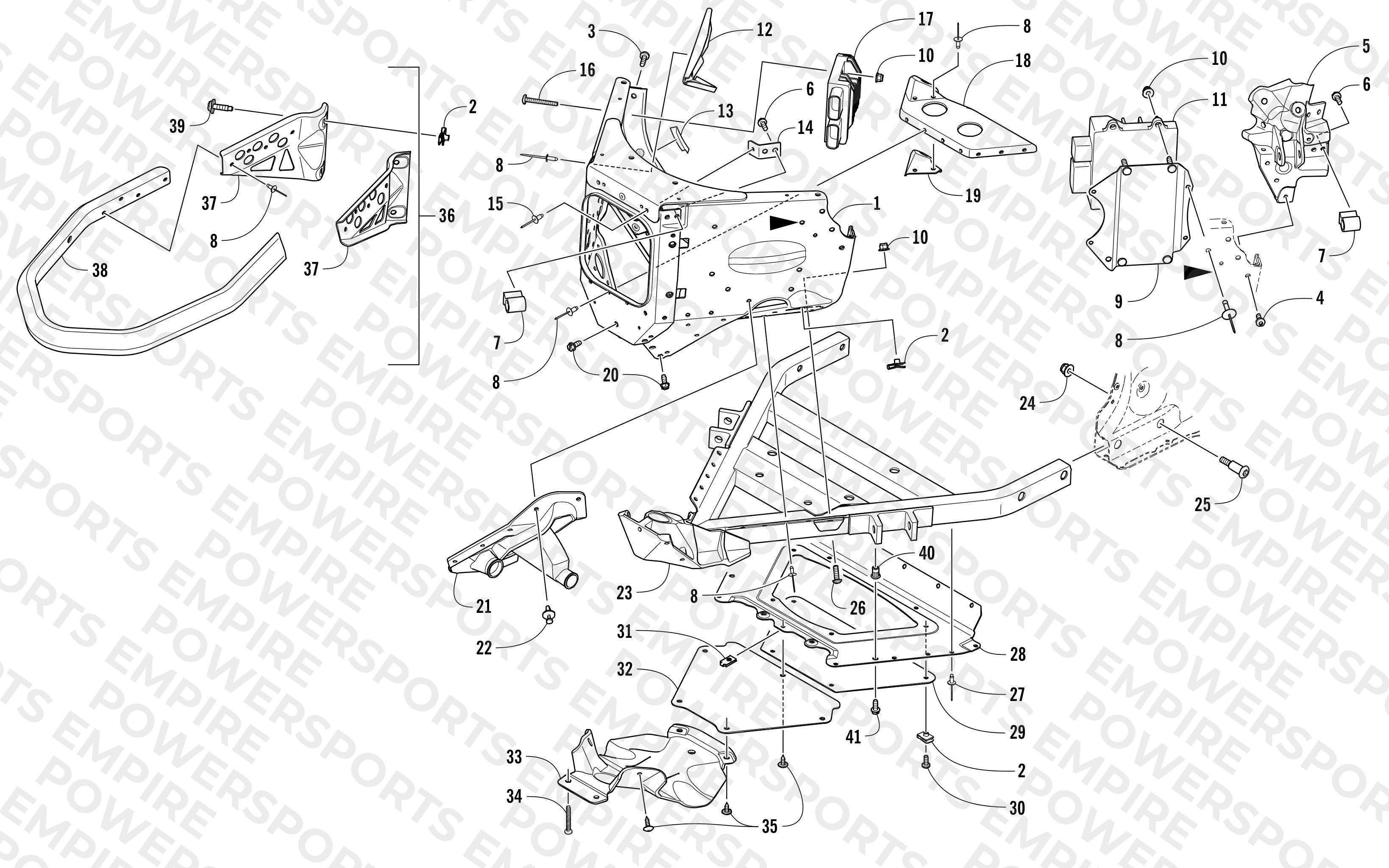 FRONT BUMPER AND FRAME ASSEMBLY