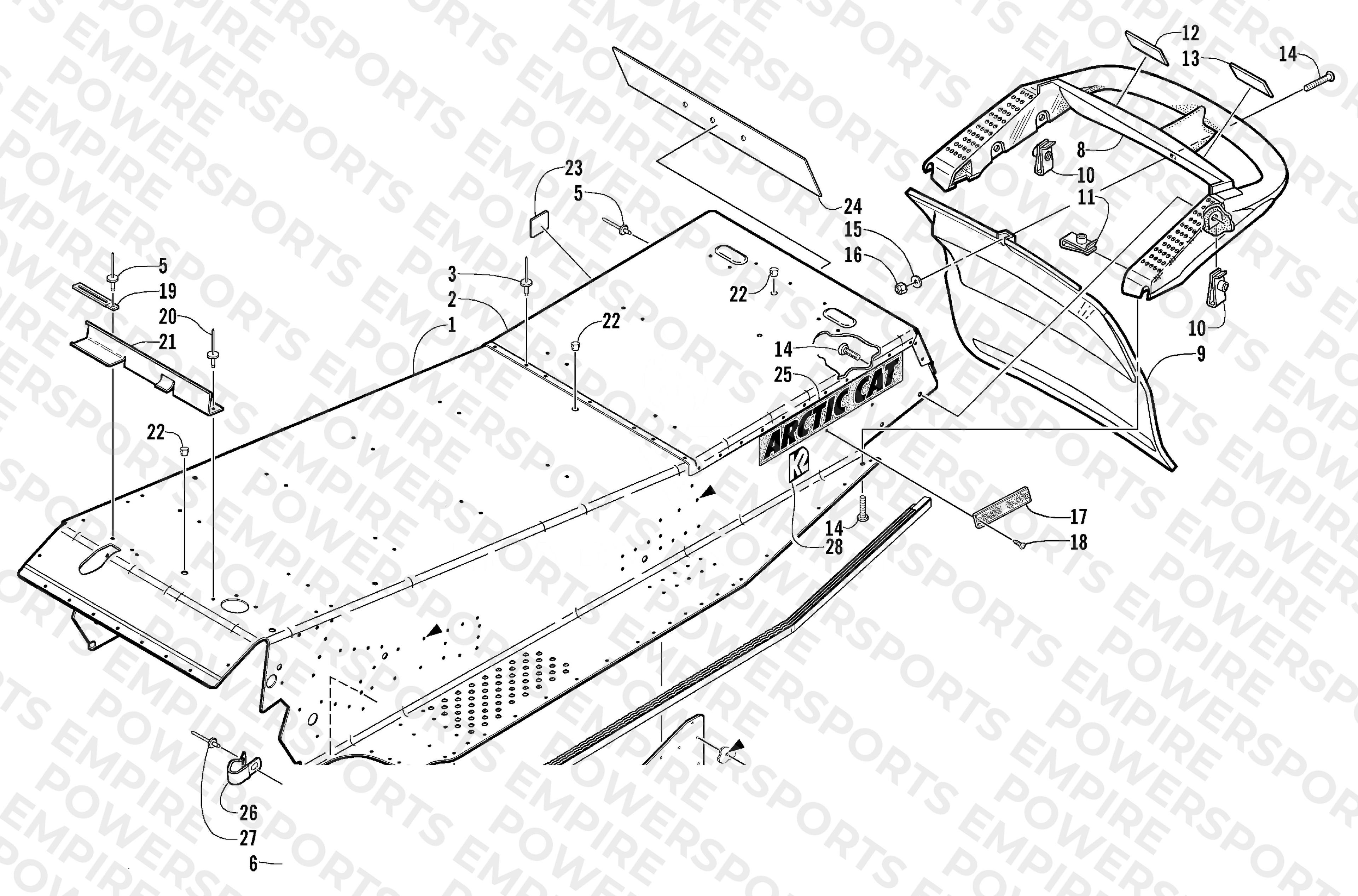 TUNNEL AND REAR BUMPER