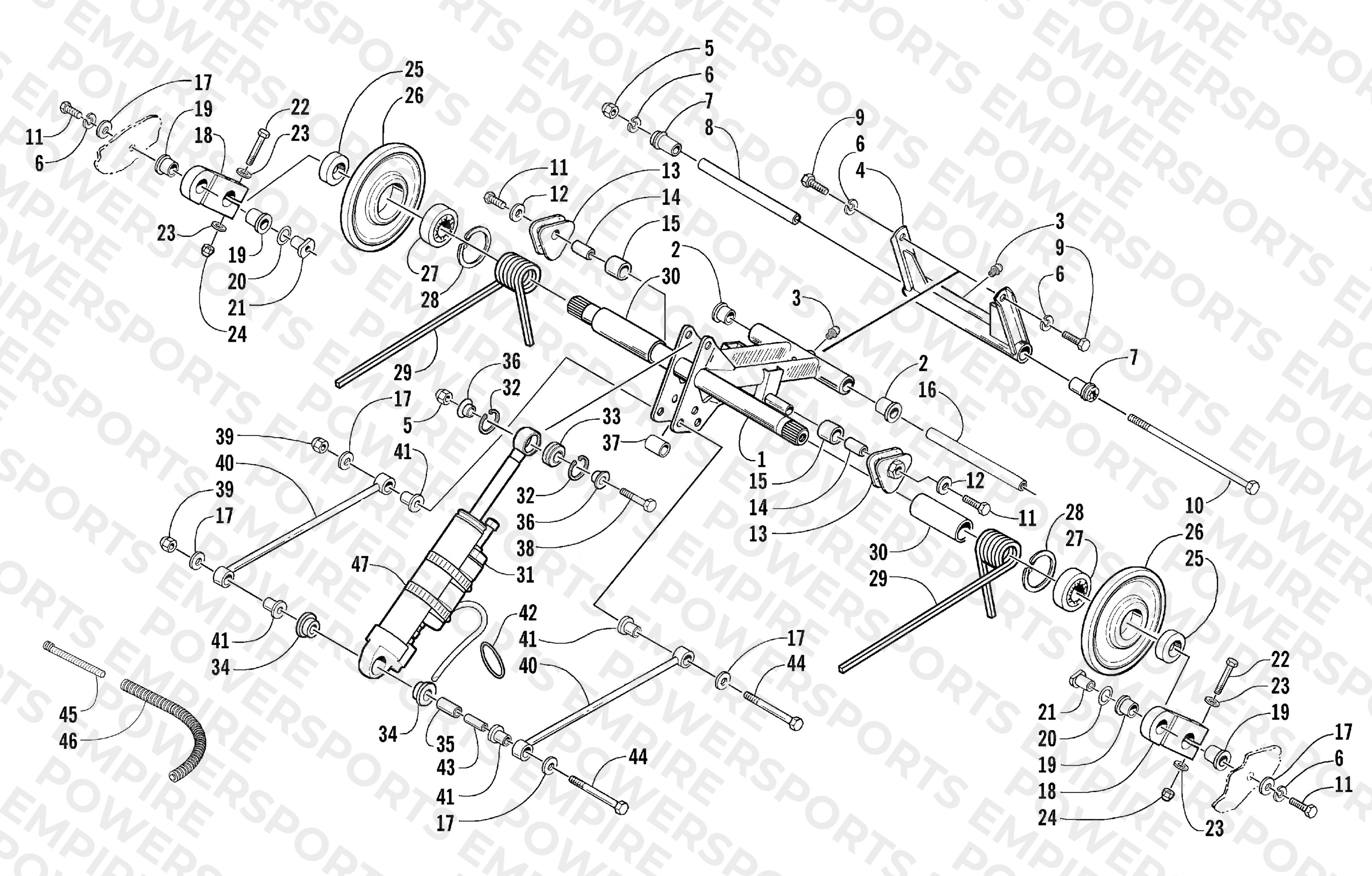 REAR SUSPENSION REAR ARM ASSEMBLY