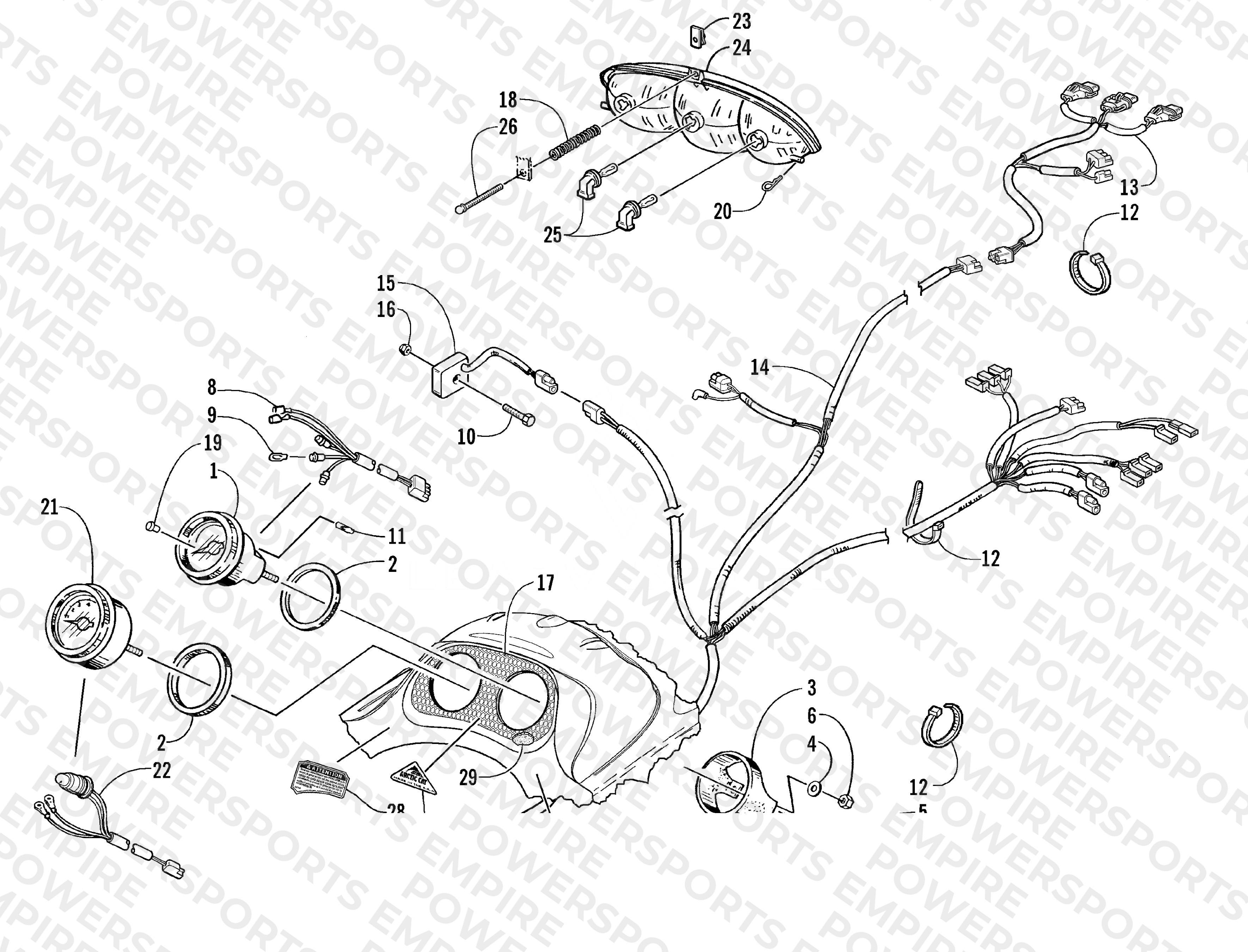 HEADLIGHT AND INSTRUMENTS