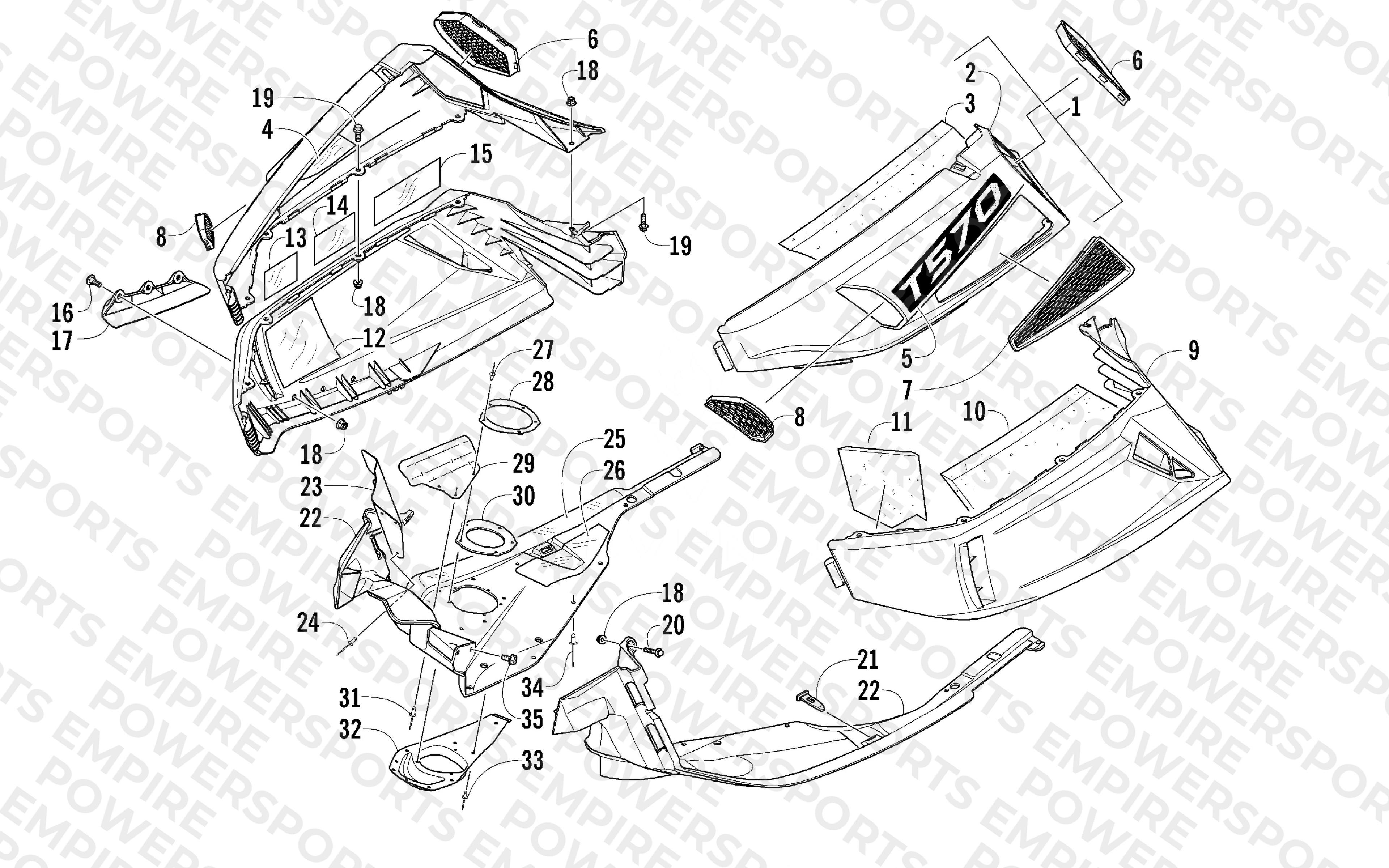 SKID PLATE AND SIDE PANEL ASSEMBLY