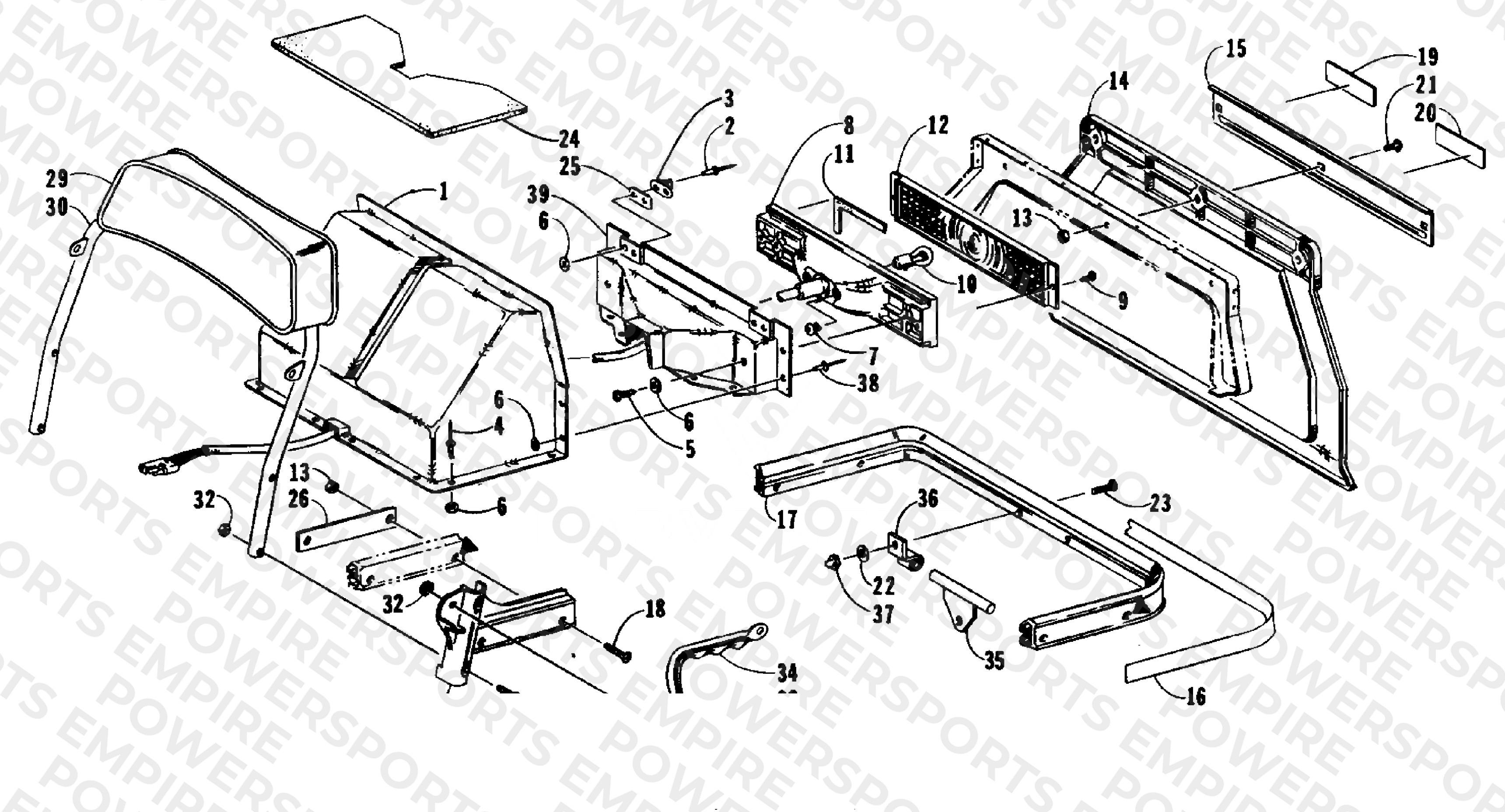 TOOLBOX, TAILLIGHT AND REAR BUMPER