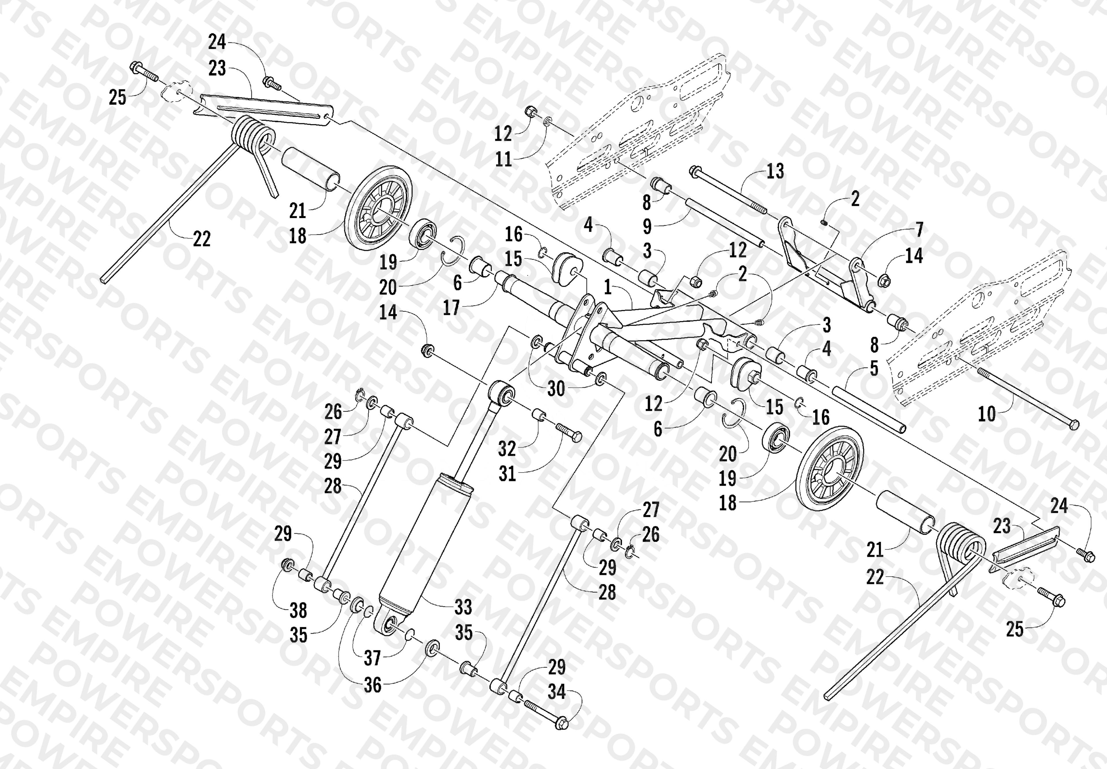 REAR SUSPENSION REAR ARM ASSEMBLY