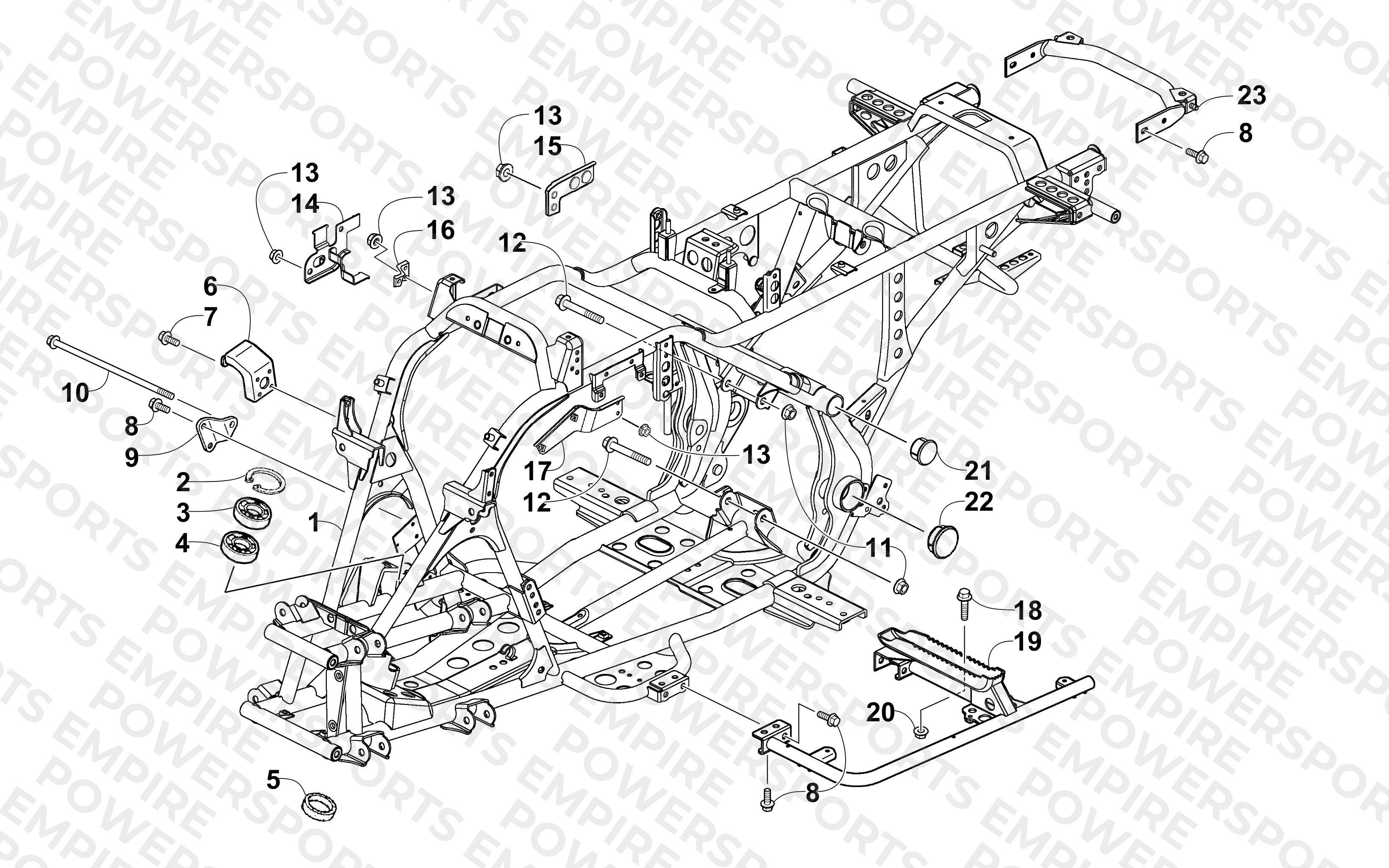 FRAME AND RELATED PARTS
