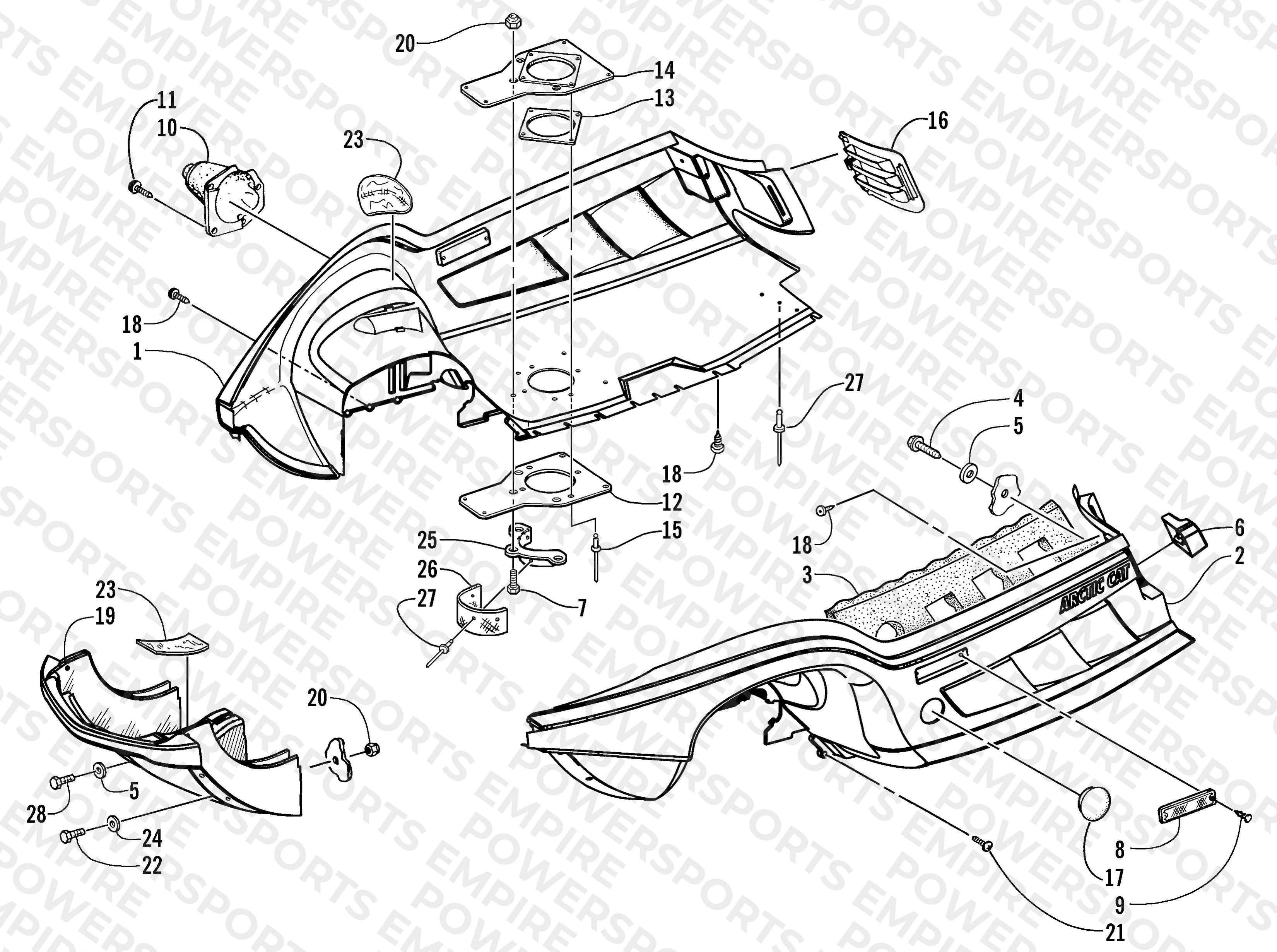 BELLY PAN AND FRONT BUMPER ASSEMBLY