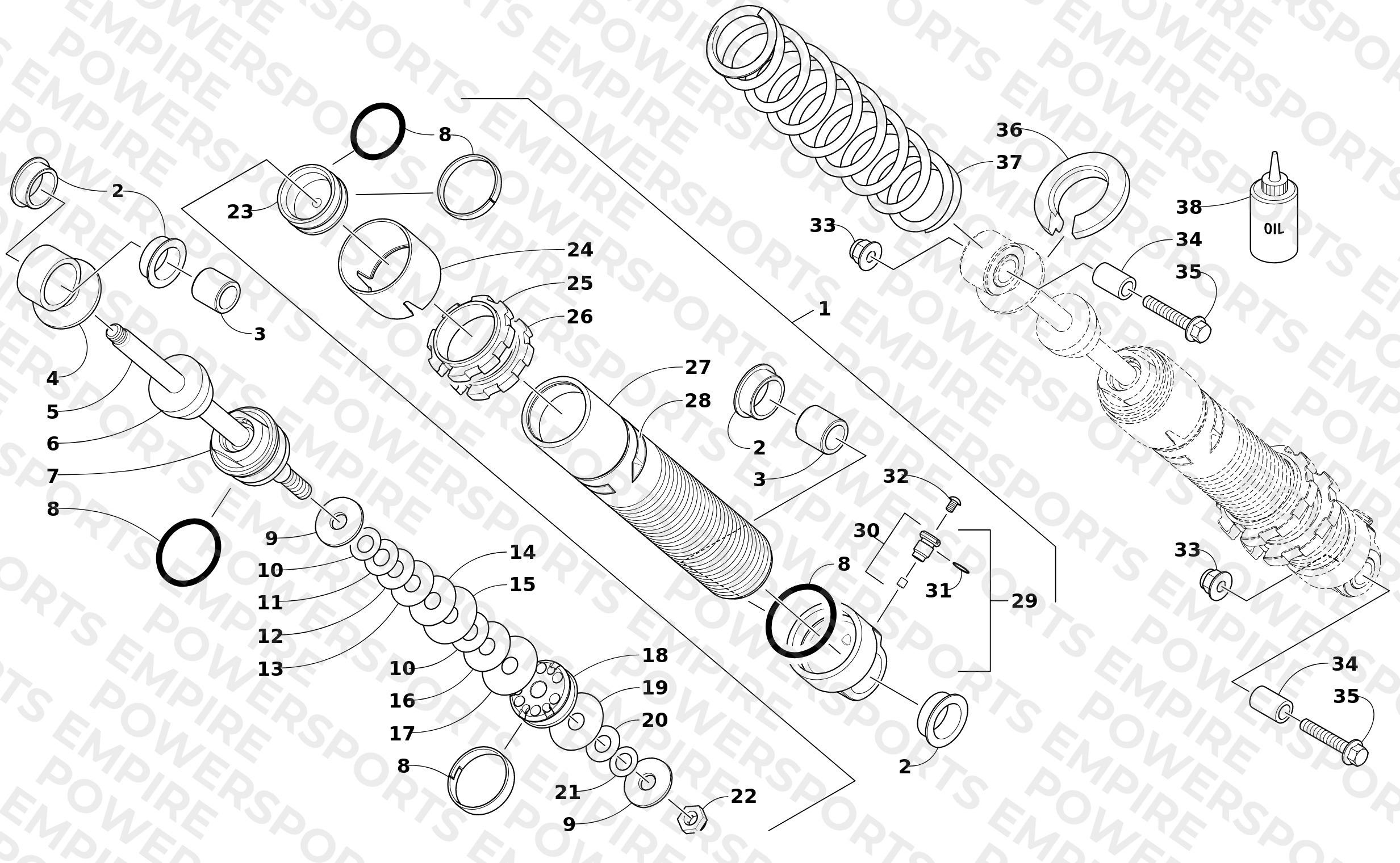 FRONT SUSPENSION SHOCK ABSORBER ASSEMBLY