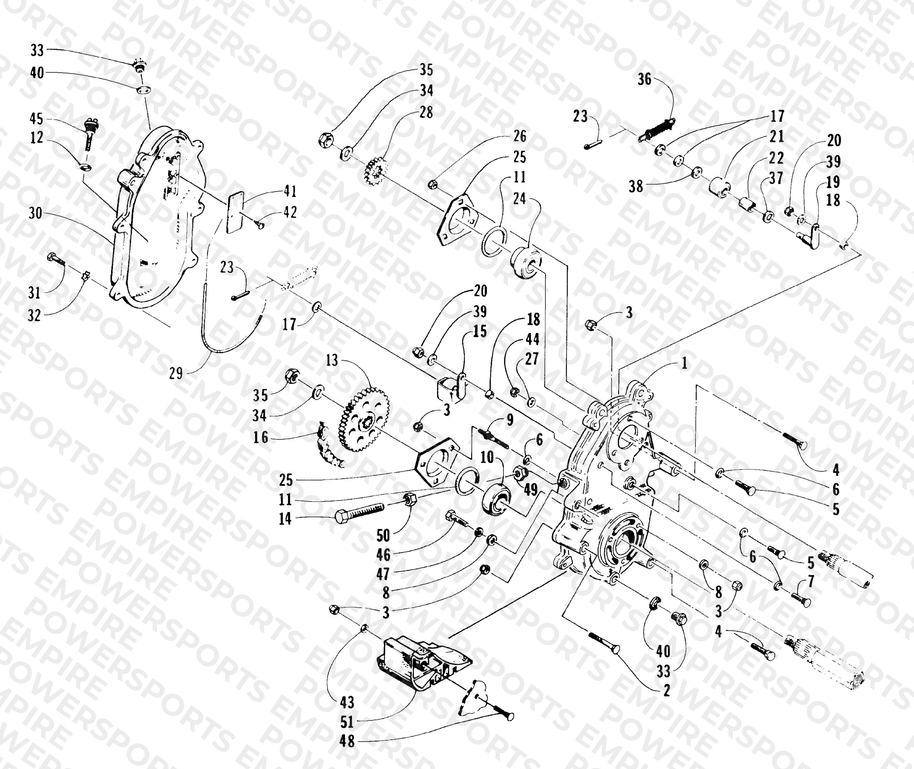 DRIVE/DROPCASE ASSEMBLY