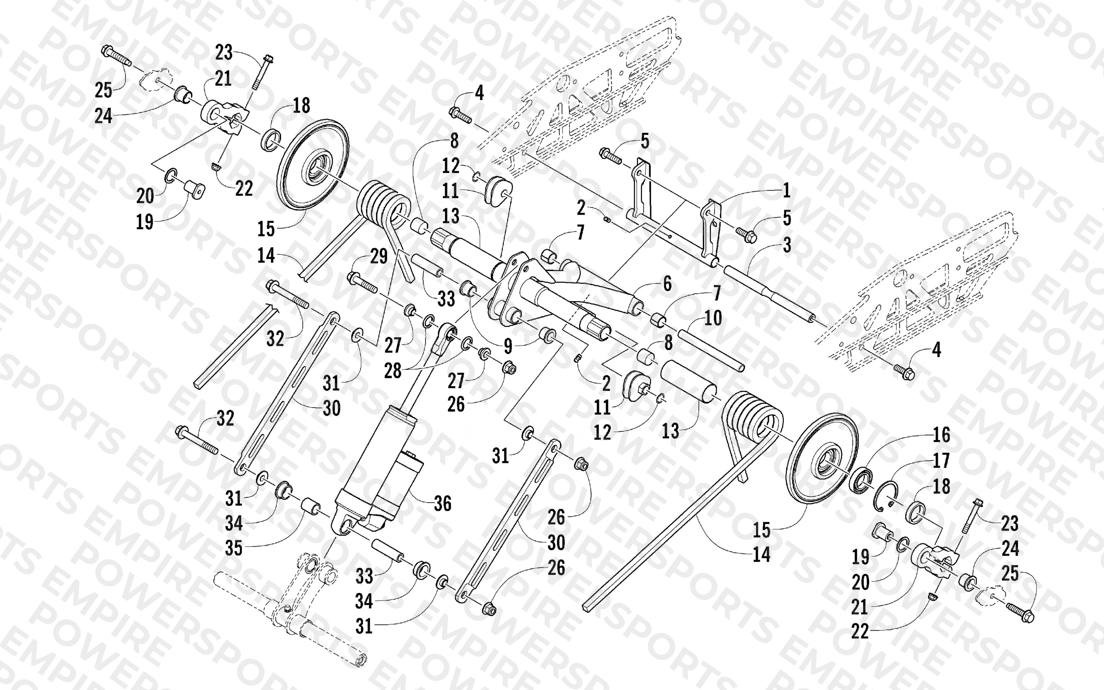 REAR SUSPENSION REAR ARM ASSEMBLY