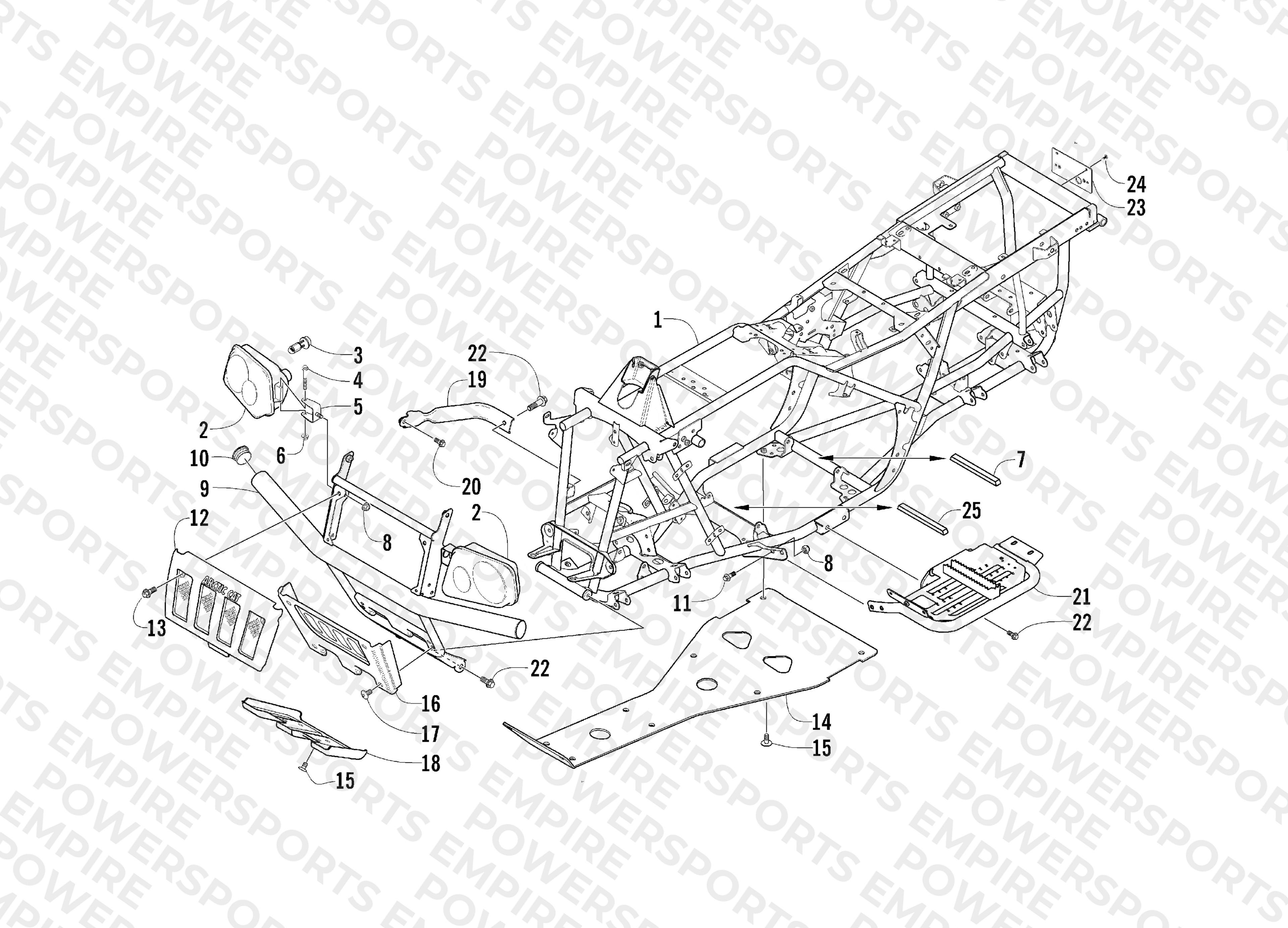 FRAME AND RELATED PARTS