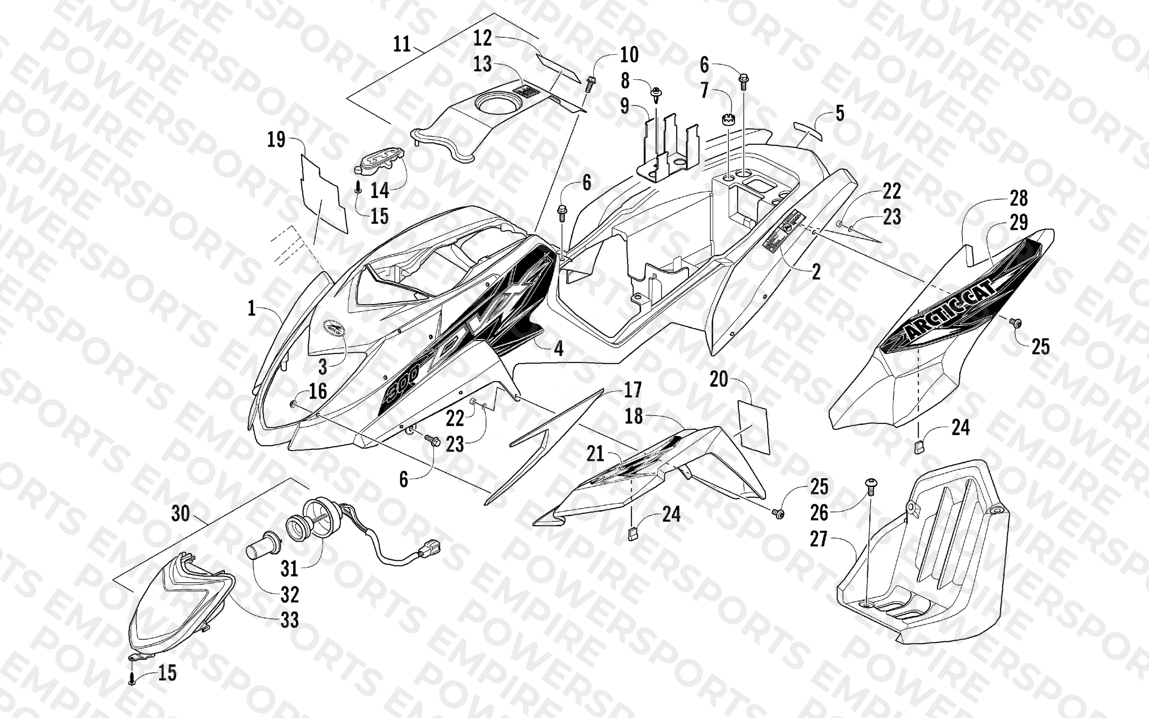 BODY PANEL AND HEADLIGHT ASSEMBLY