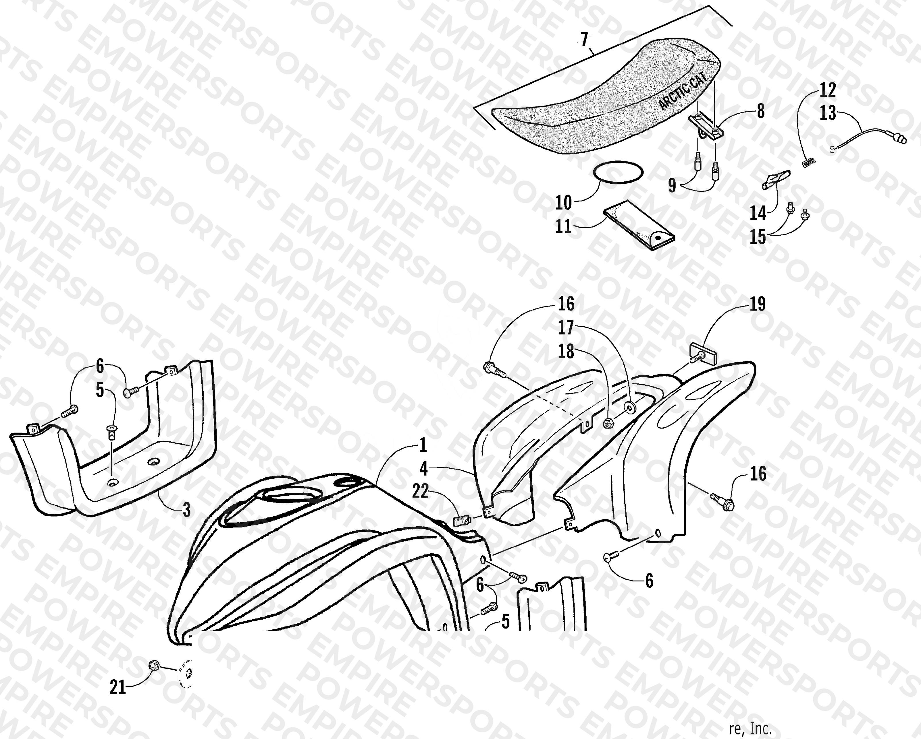 BODY AND SEAT ASSEMBLY