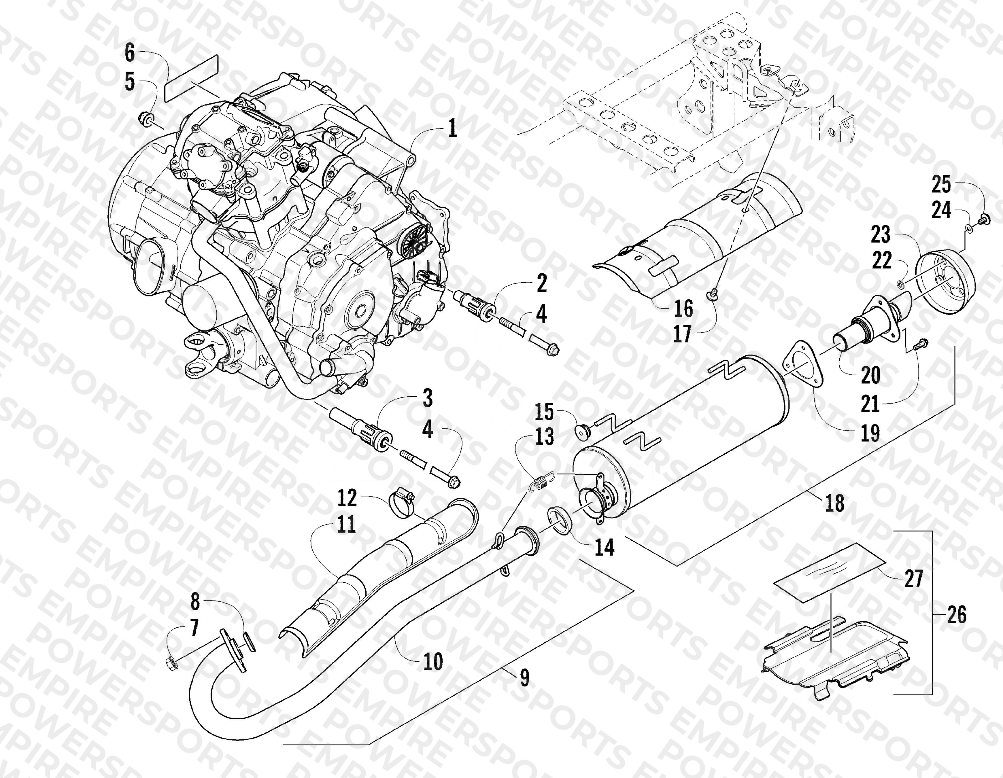 ENGINE AND EXHAUST