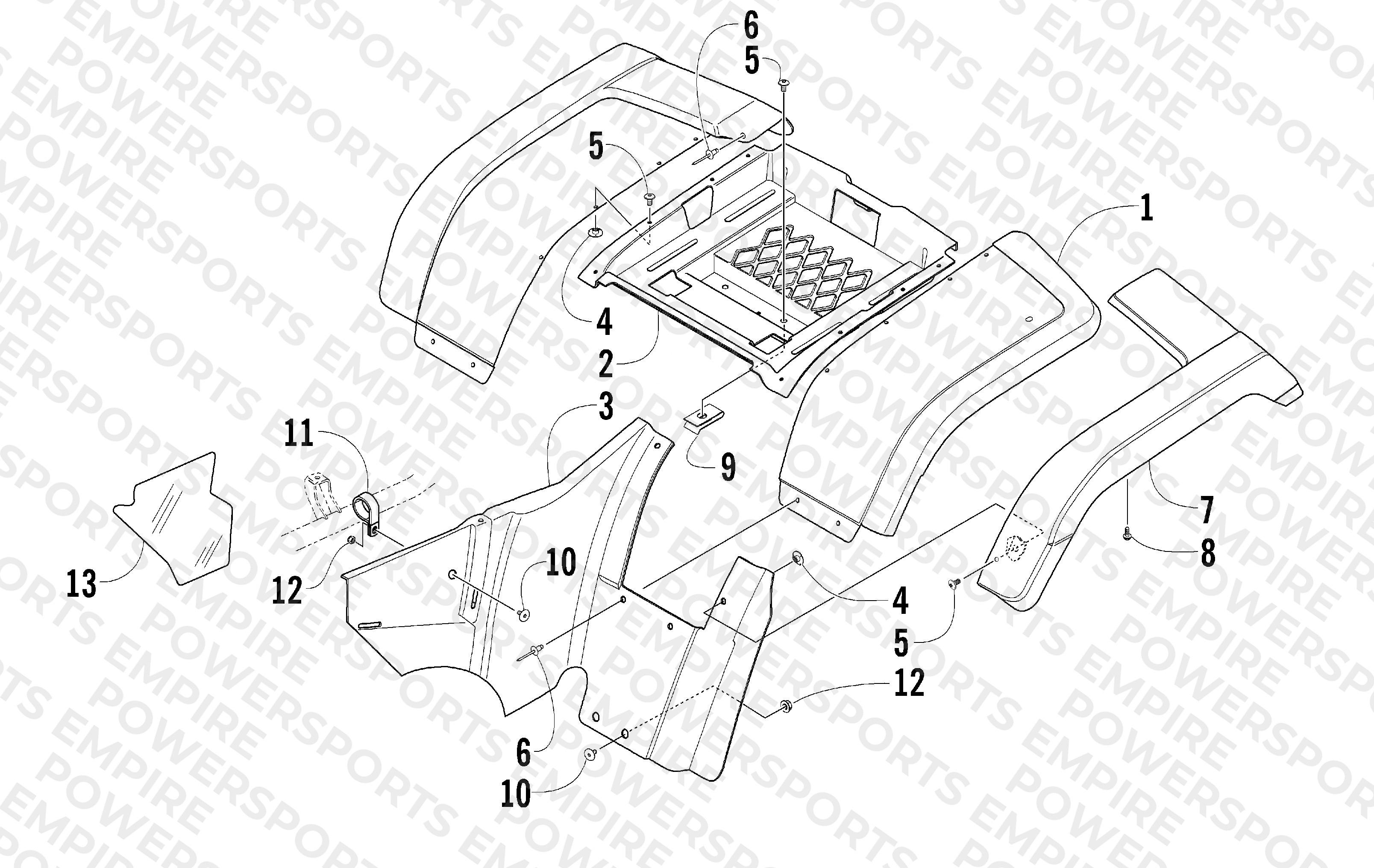REAR BODY PANEL ASSEMBLY