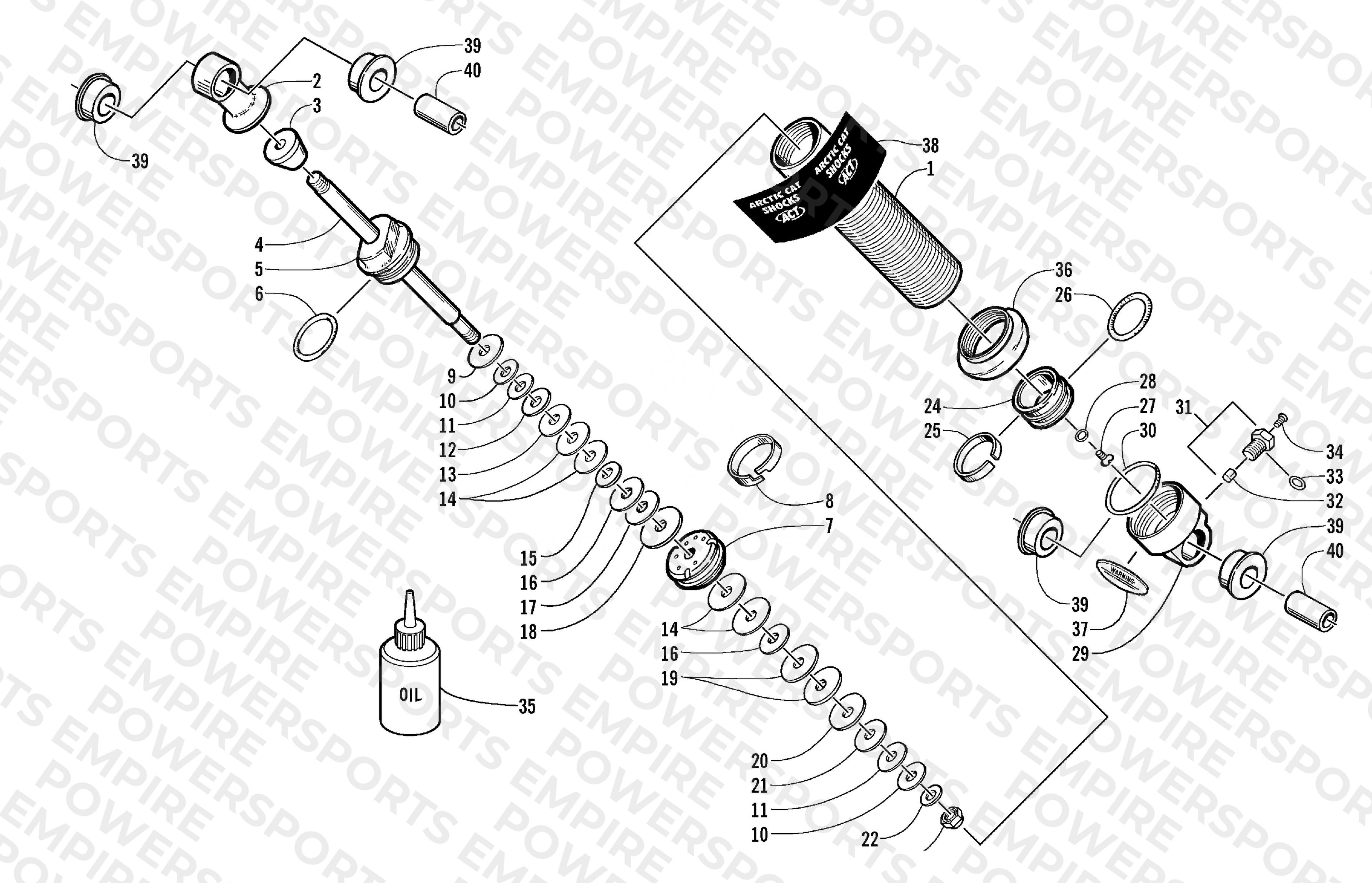 FRONT SUSPENSION SHOCK ABSORBER