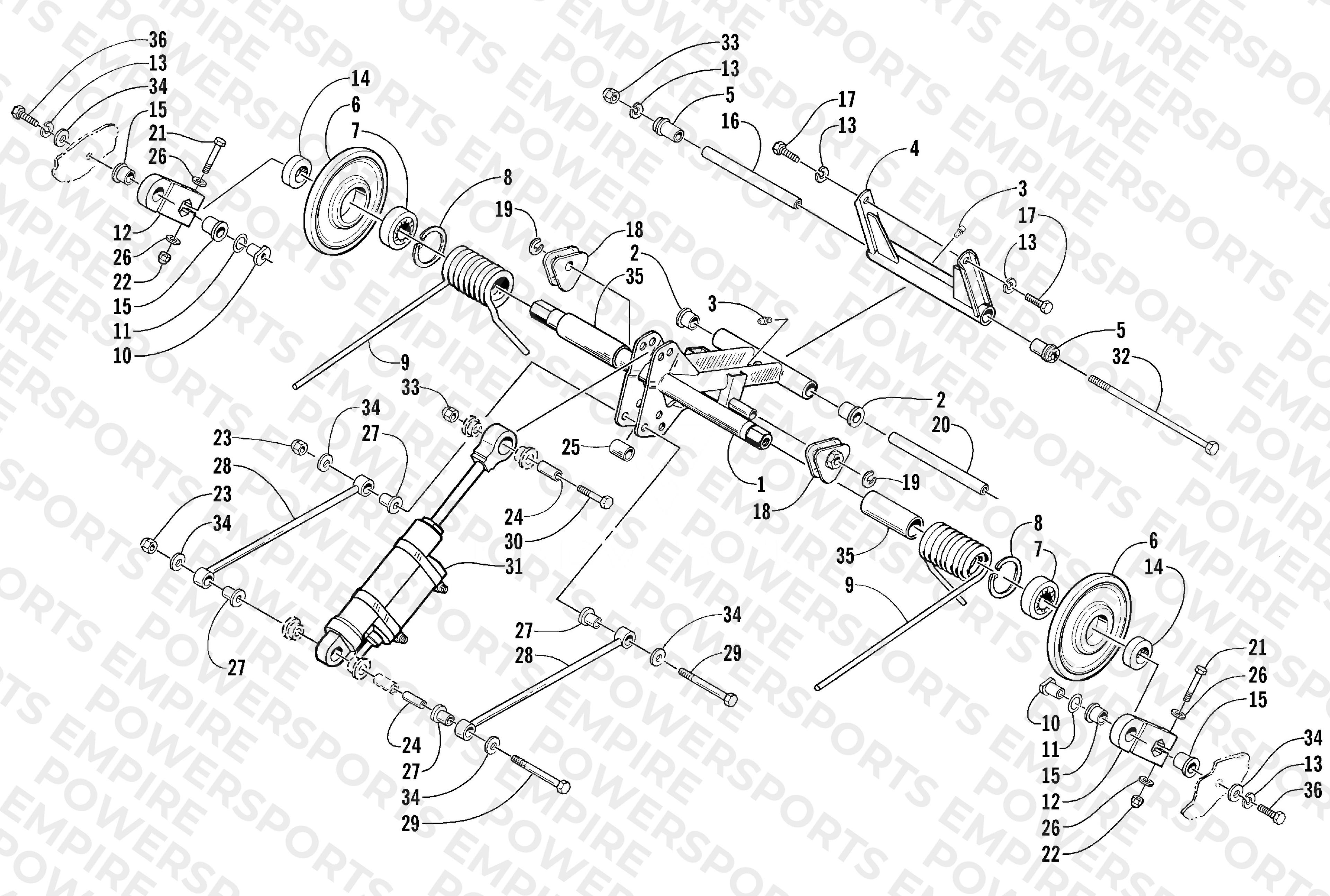 REAR SUSPENSION REAR ARM ASSEMBLY