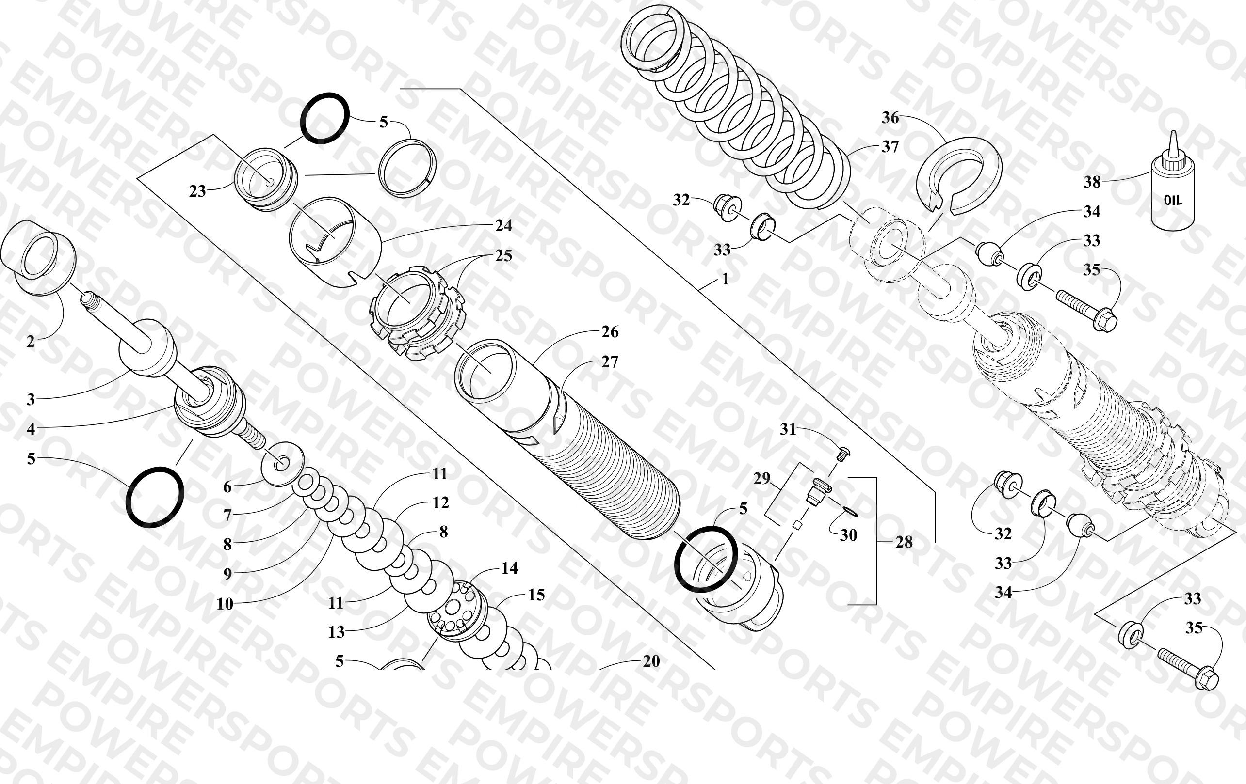 FRONT SUSPENSION SHOCK ABSORBER ASSEMBLY