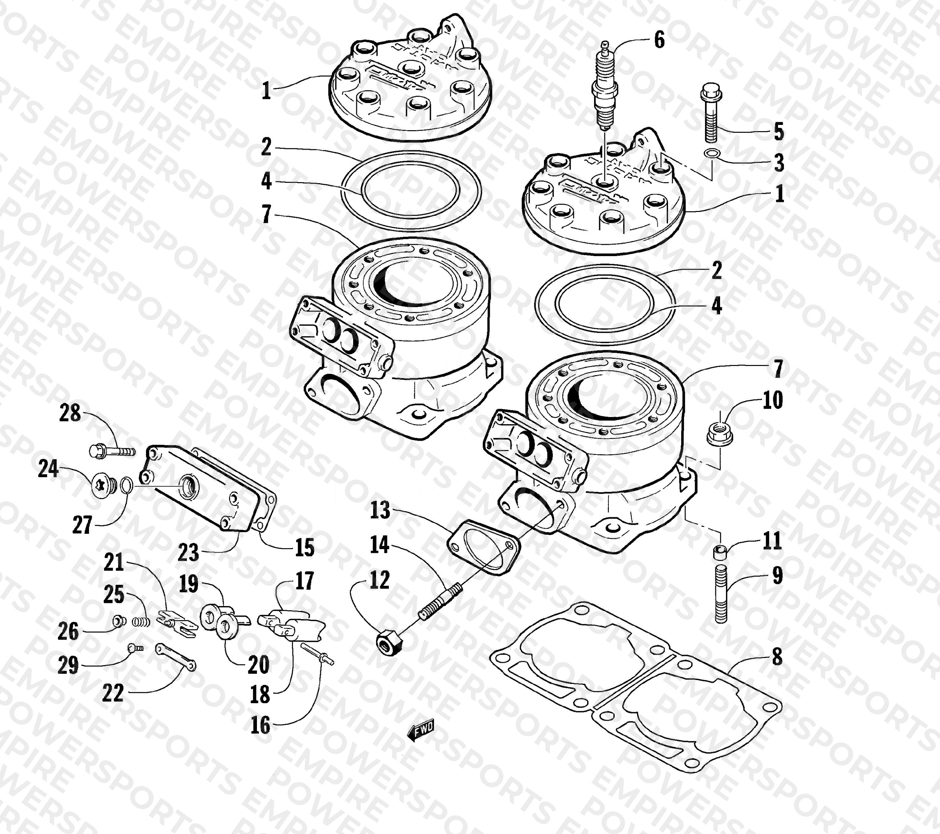 CYLINDER AND HEAD ASSEMBLY