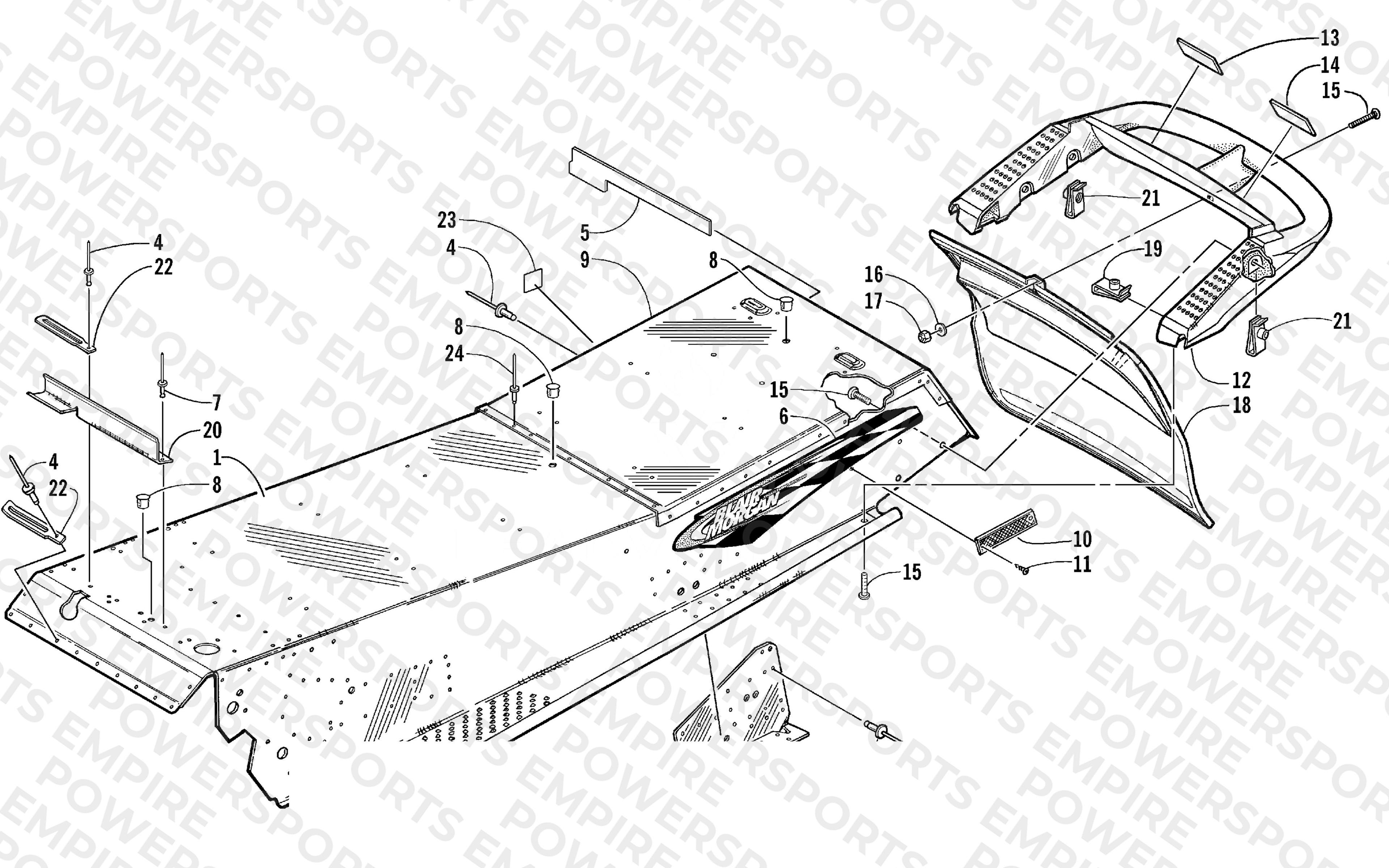 TUNNEL AND REAR BUMPER
