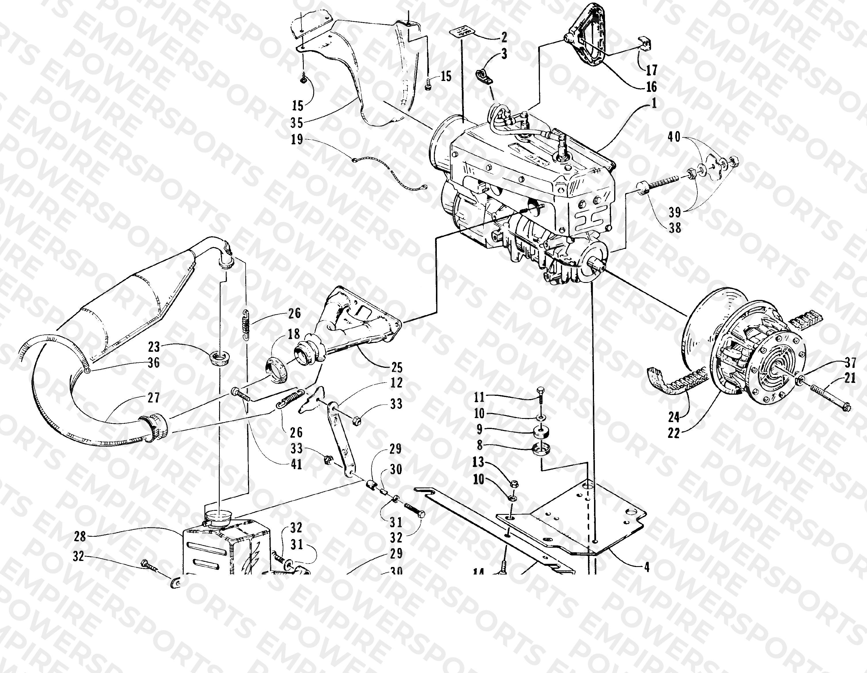 ENGINE AND RELATED PARTS