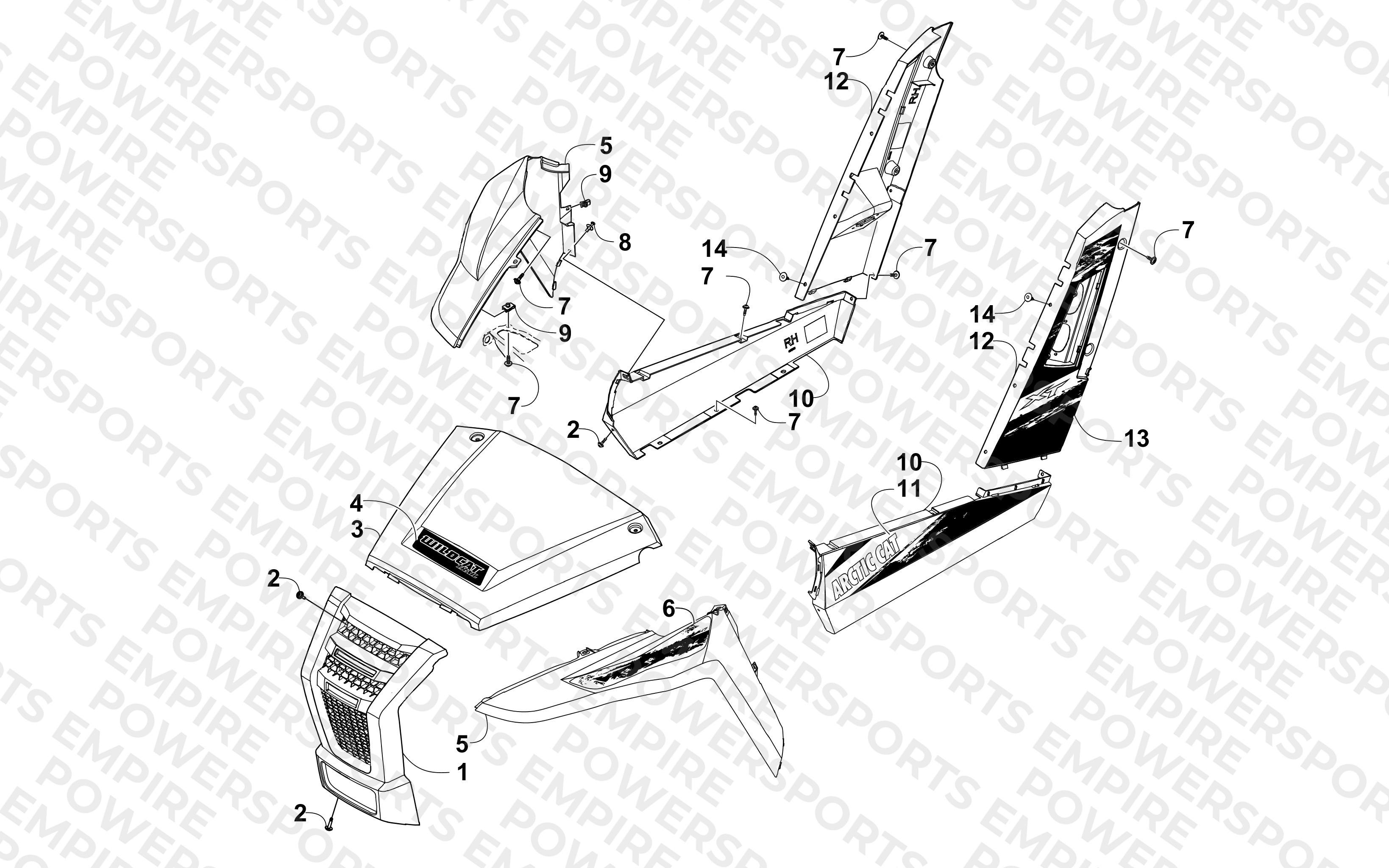 FRONT AND SIDE PANEL ASSEMBLIES