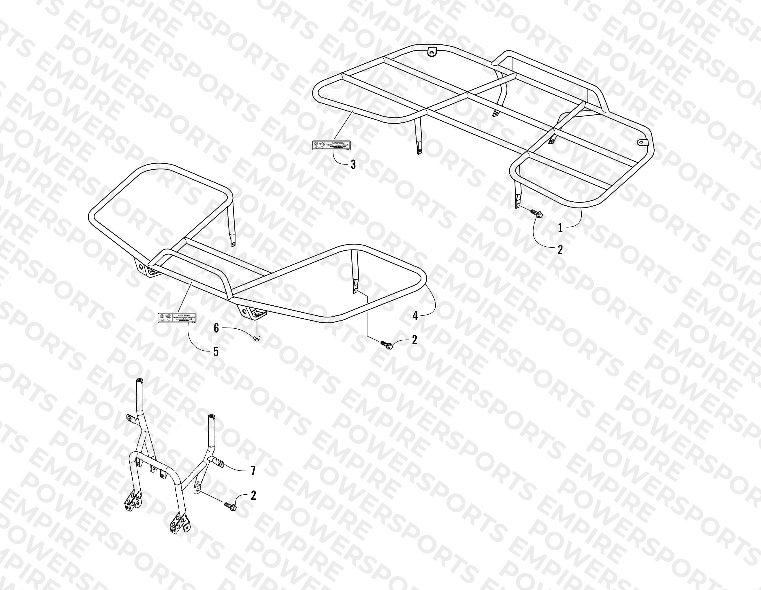 RACKS AND BUMPER ASSEMBLY