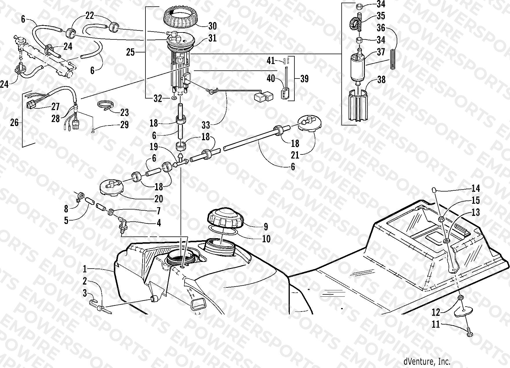 GAS TANK AND FUEL PUMP ASSEMBLIES (esr)