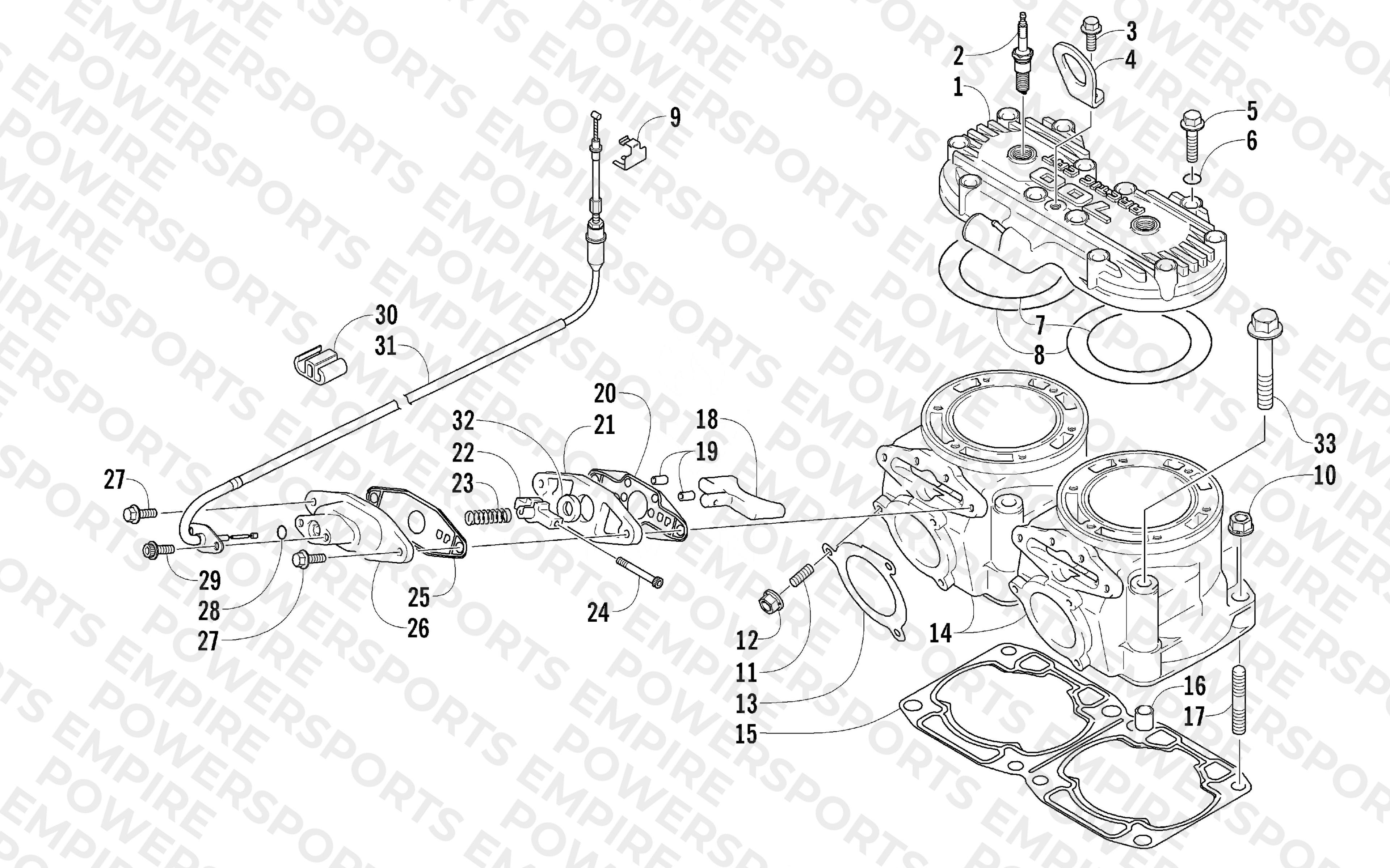 CYLINDER AND HEAD ASSEMBLY