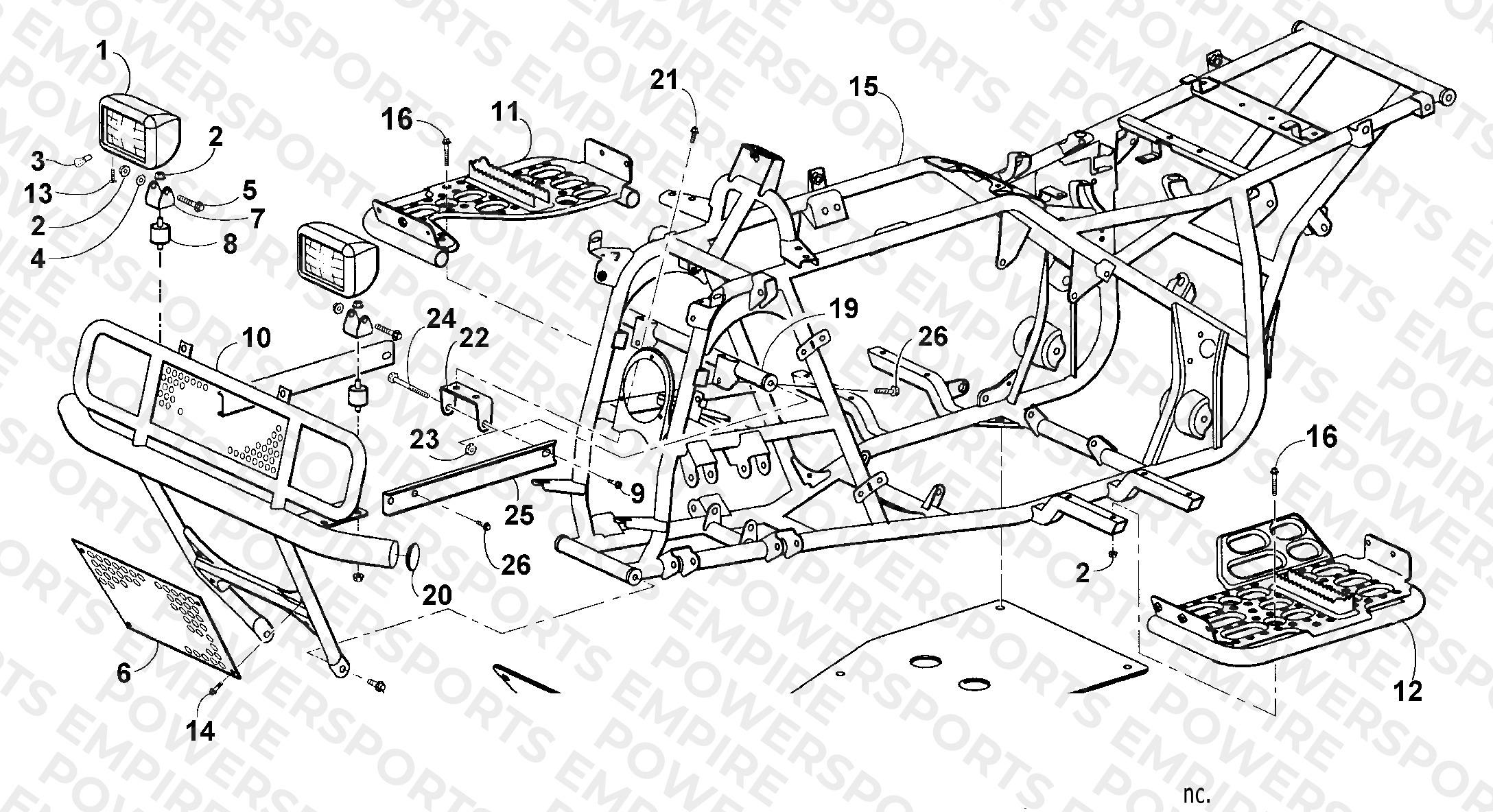 FRAME AND RELATED PARTS