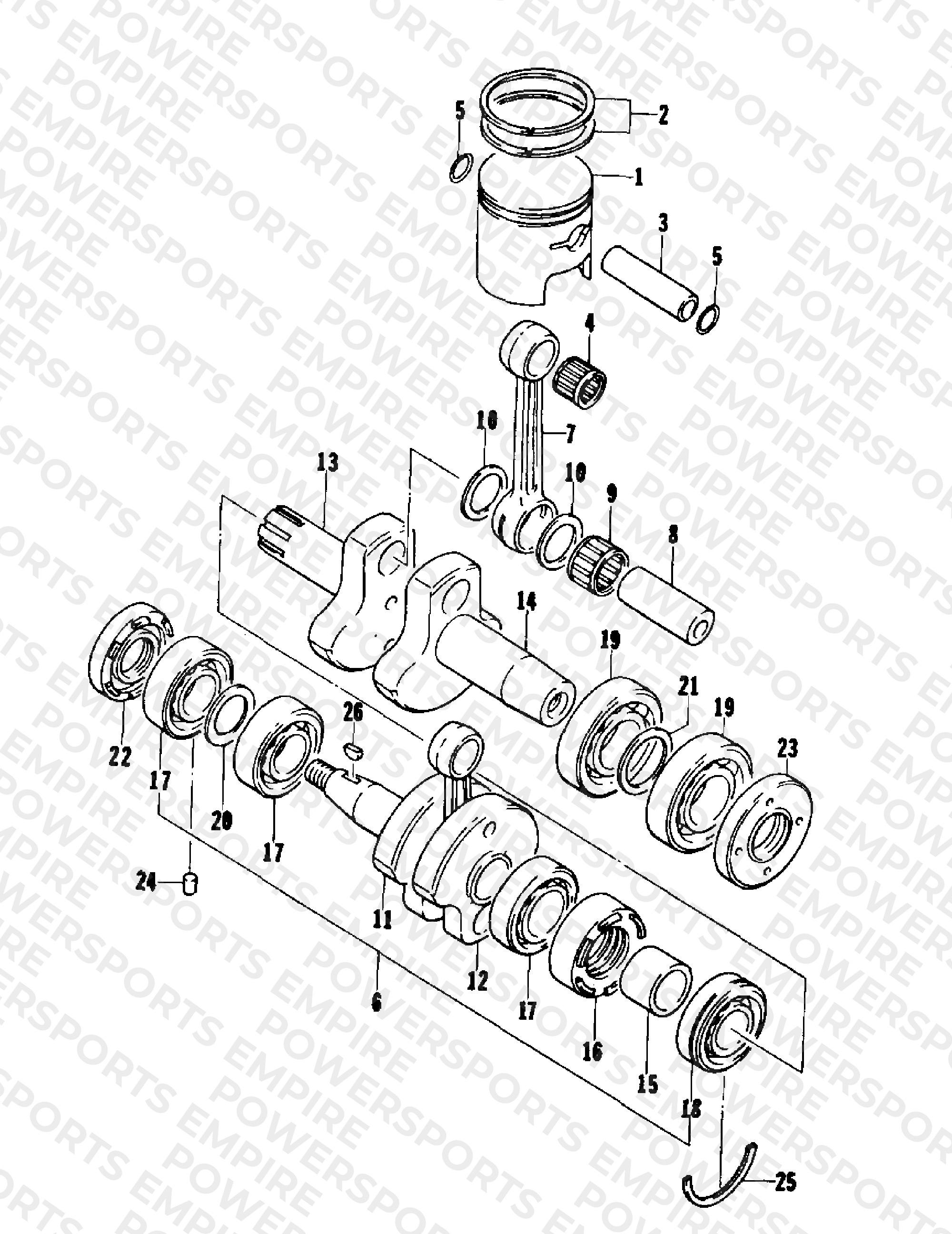 PISTON AND CRANKSHAFT