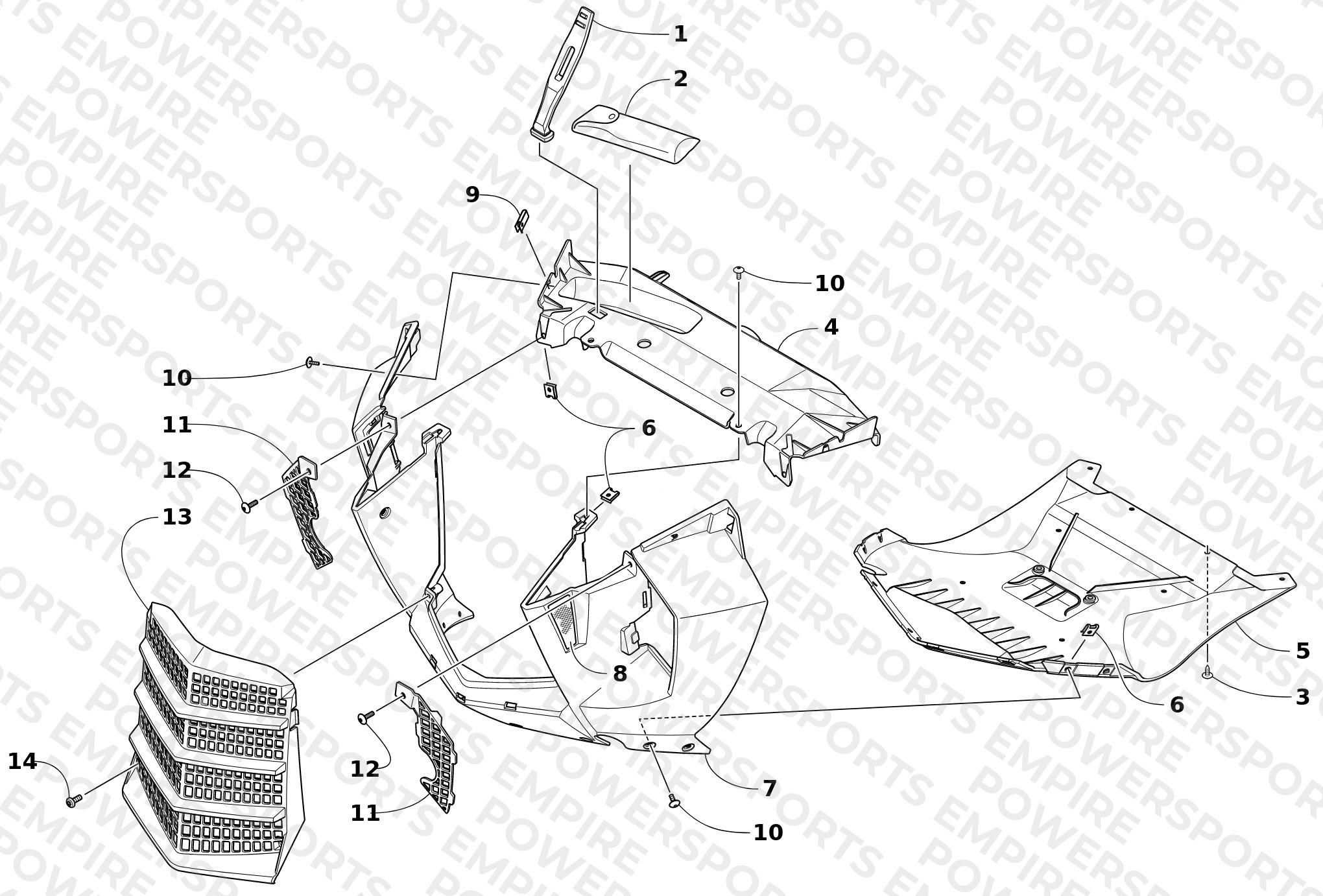 FRONT FASCIA AND CENTER SKID PLATE ASSEMBLY